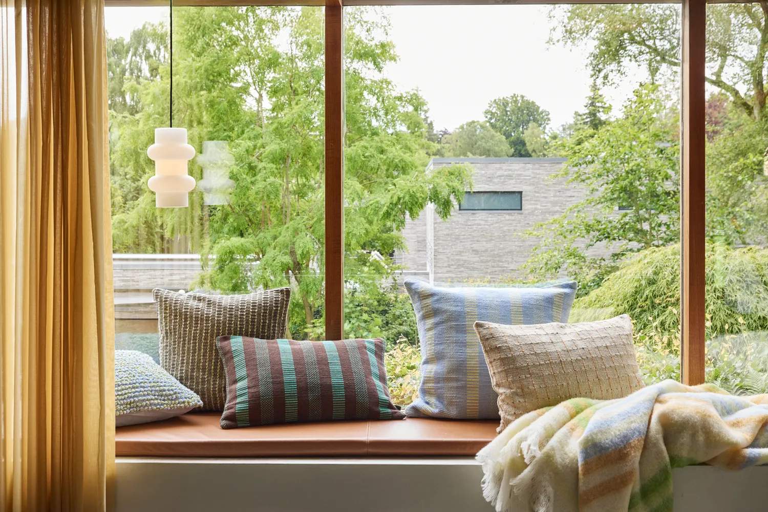Hübsch Plaider Loom Plaid i Grøn, 7