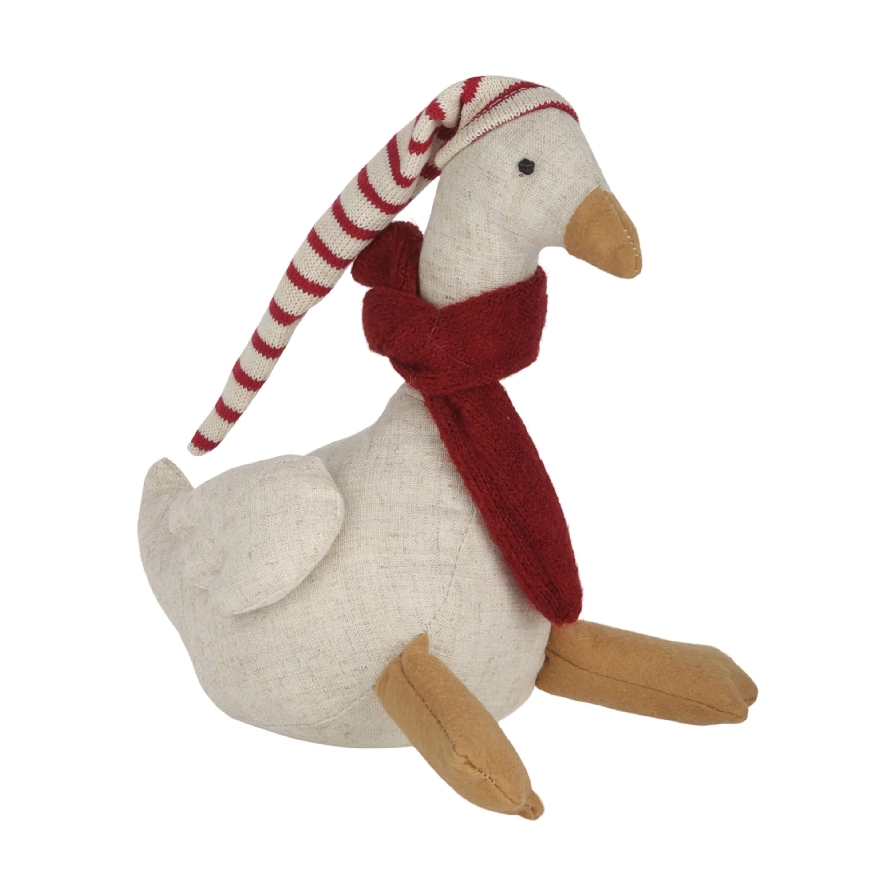 Juleand, beige/rød, large