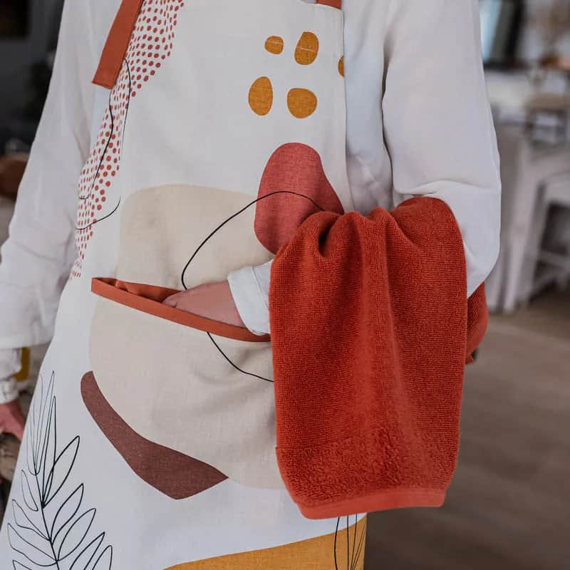 Winkler Håndklæder Curl Gæstehåndklæde i Terracotta, 4