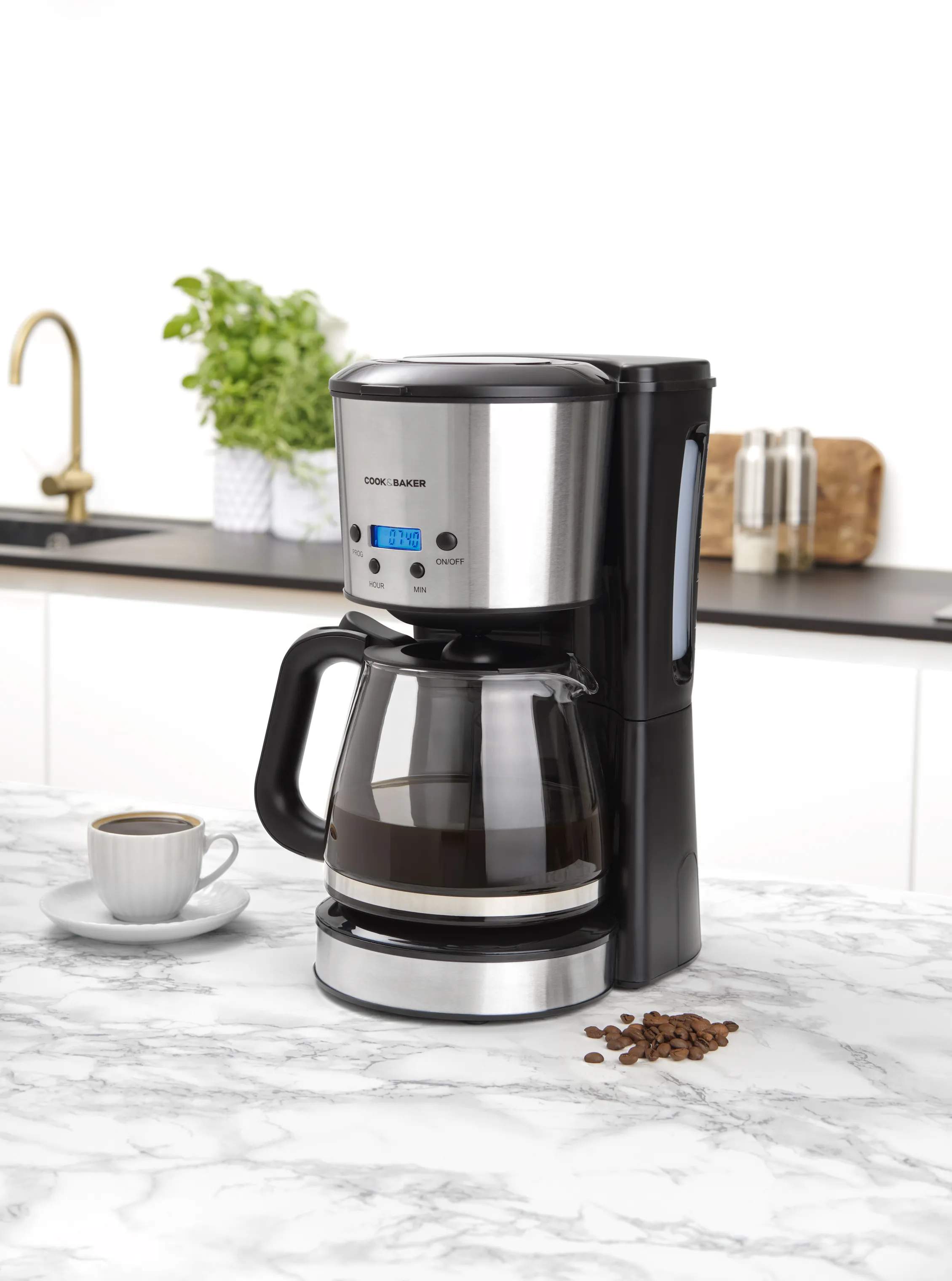 Cook & Baker Kaffemaskiner Kaffemaskine i stål, 2