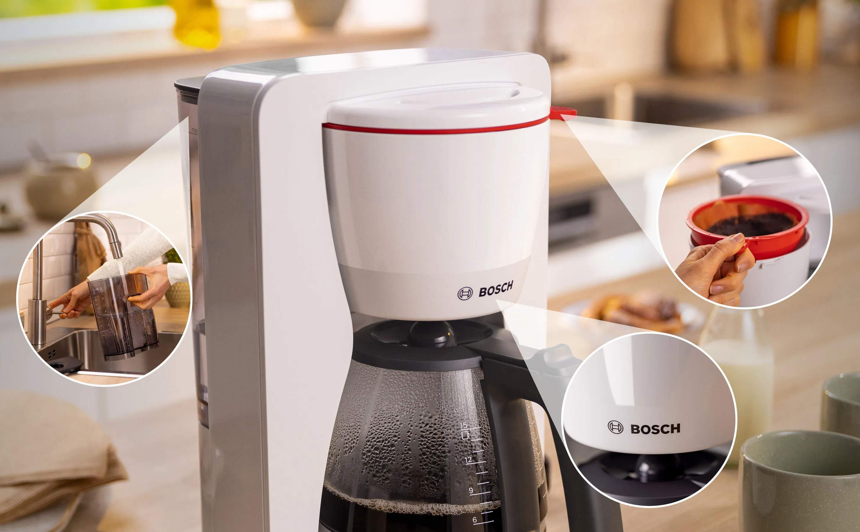 Bosch Kaffemaskiner Mymoment Kaffemaskine i Hvid, 2