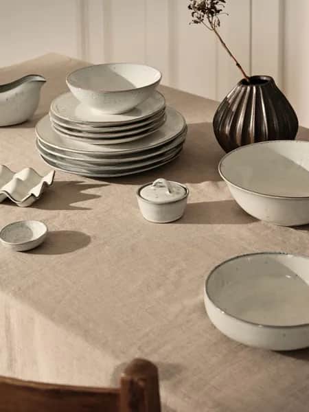 Broste Copenhagen Middagstallerkener Nordic Sand Middagssæt - 6 dele i 6 stk., 3