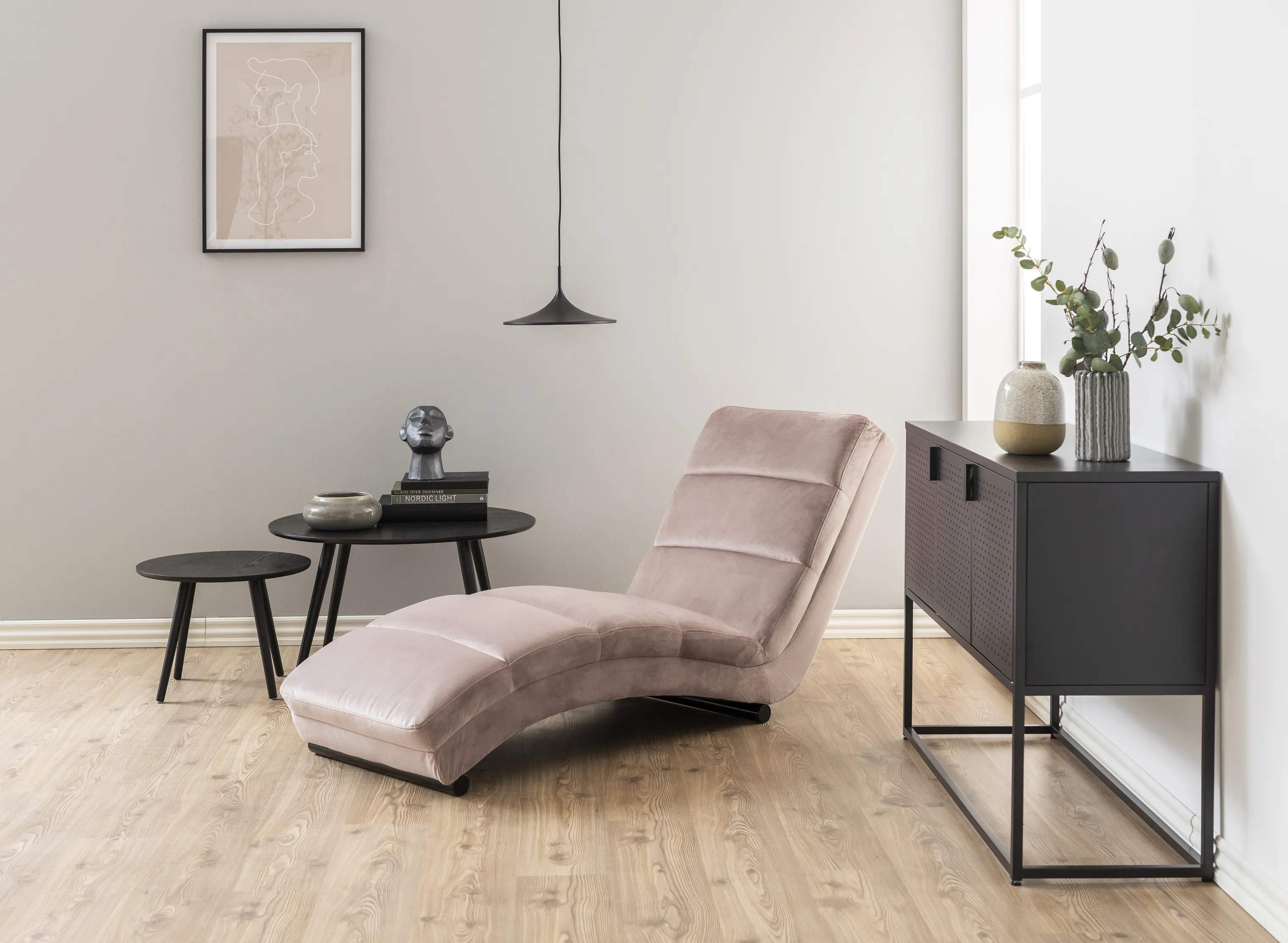 CASA Living Daybeds Slinky Chaiselong i dusty rose, 2