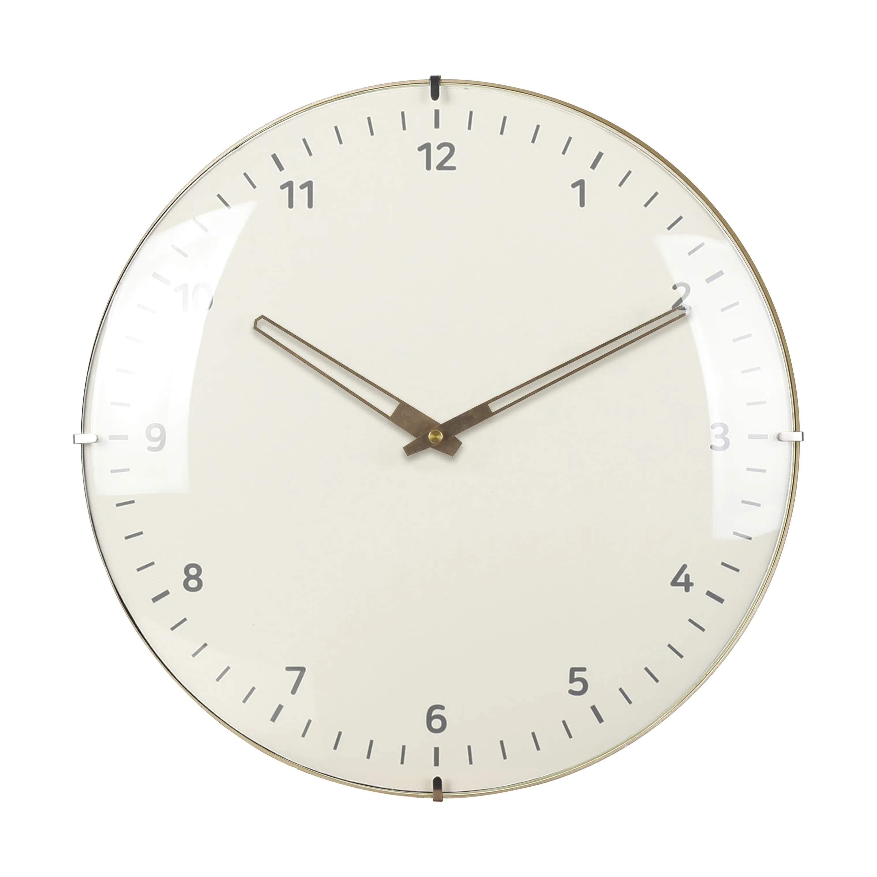 CASA Living Vægure Vægur i creme/antik guld, 25 cm, 1