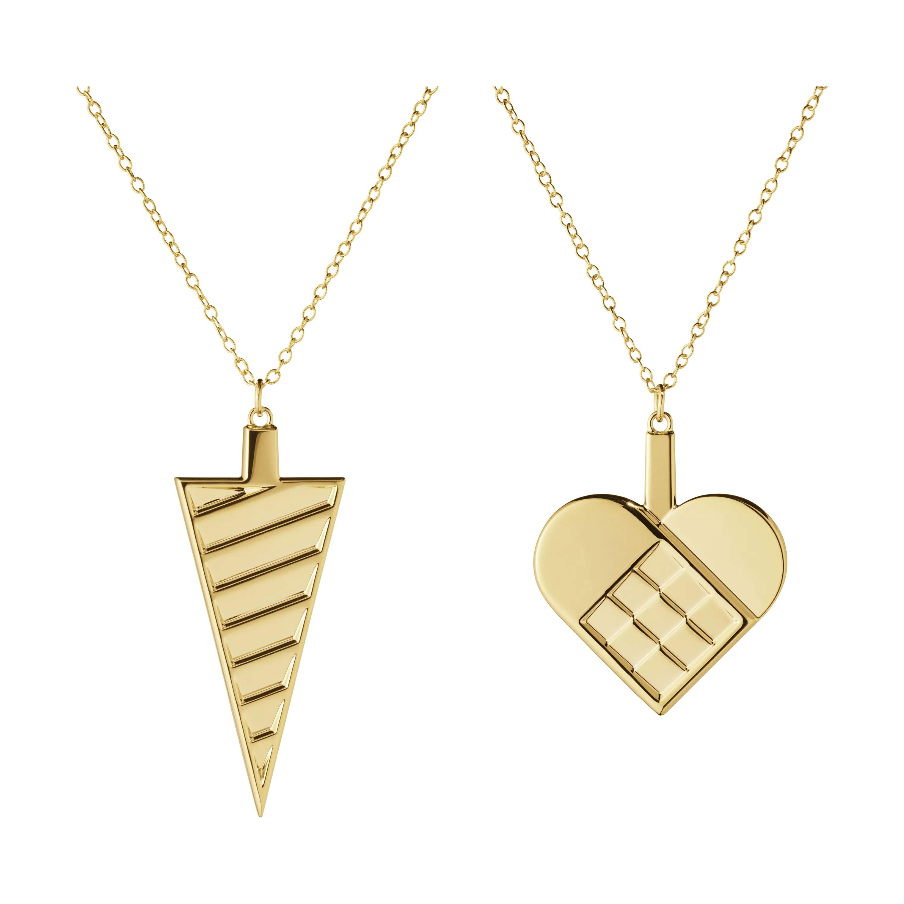 CC 2025 Juleornament - 2 stk., guld, large
