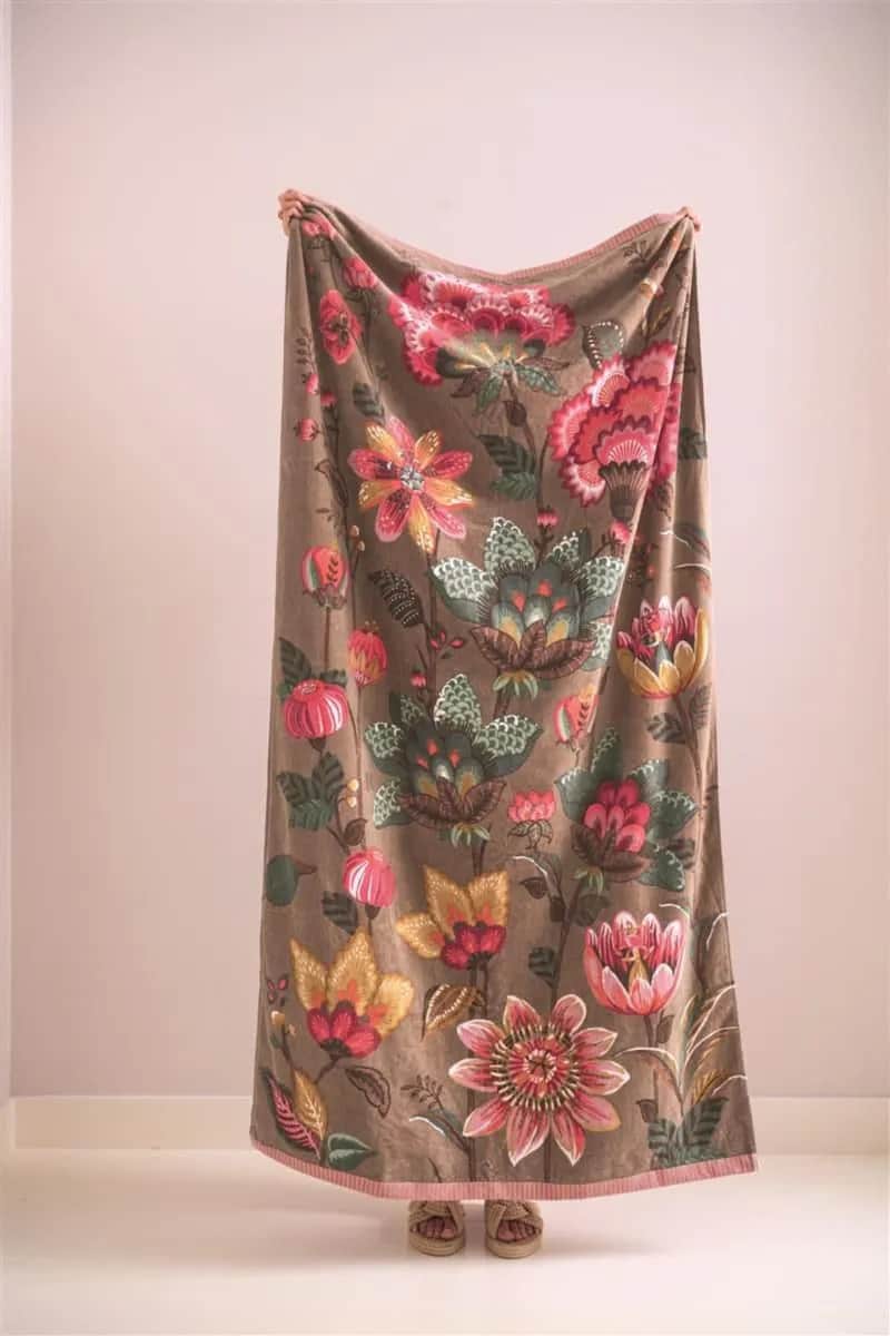 PIP Studio Håndklæder Sunny Side Up Badehåndklæde i Khaki, 2