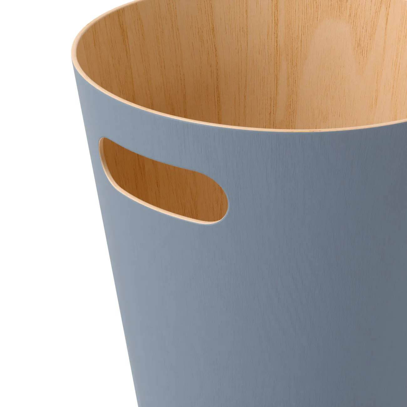 Umbra Spande uden pedal Woodrow Papirkurv i blå, 2
