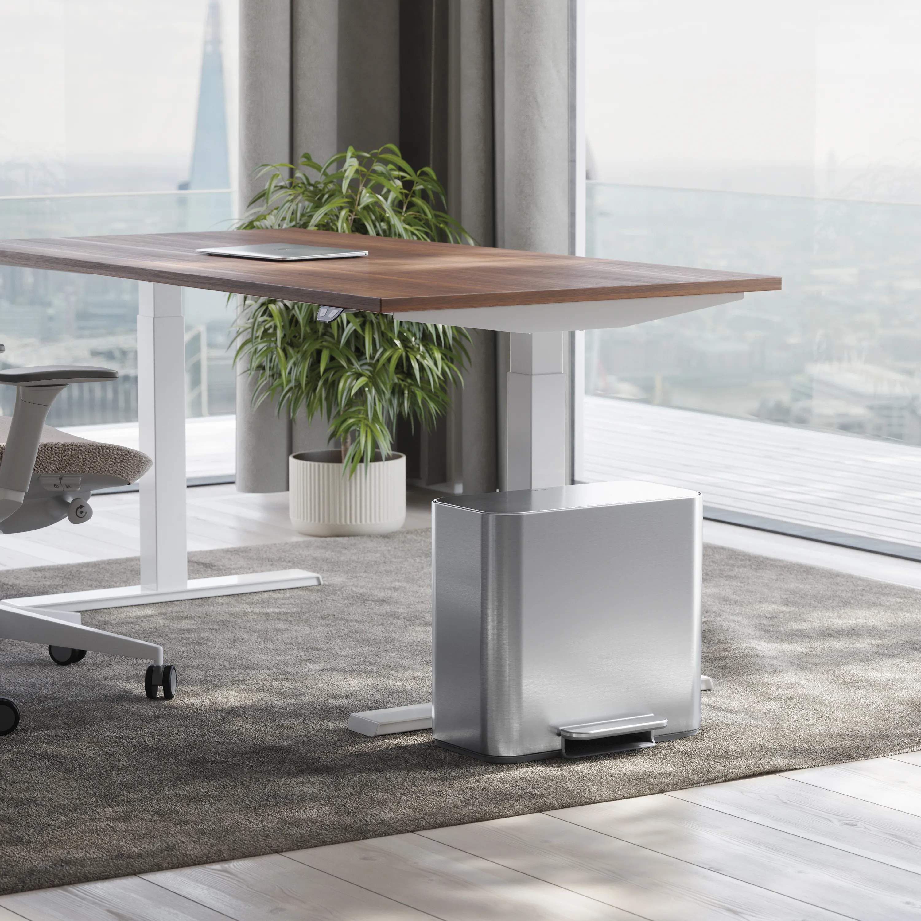 Simplehuman Pedalspande Mini Pedalspand i Børstet stål, 2