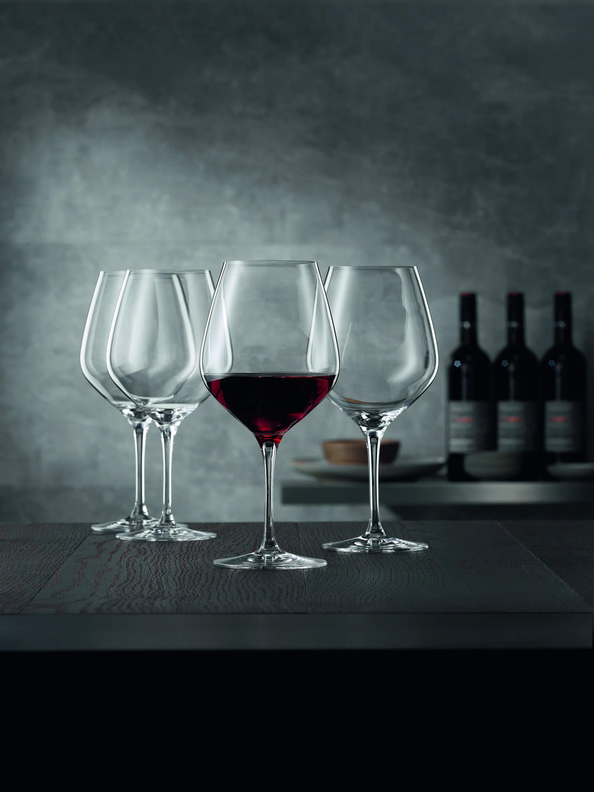 Spiegelau Rødvinsglas Authentis Bourgogneglas - 4 stk. i Klar, 75 cl, 2