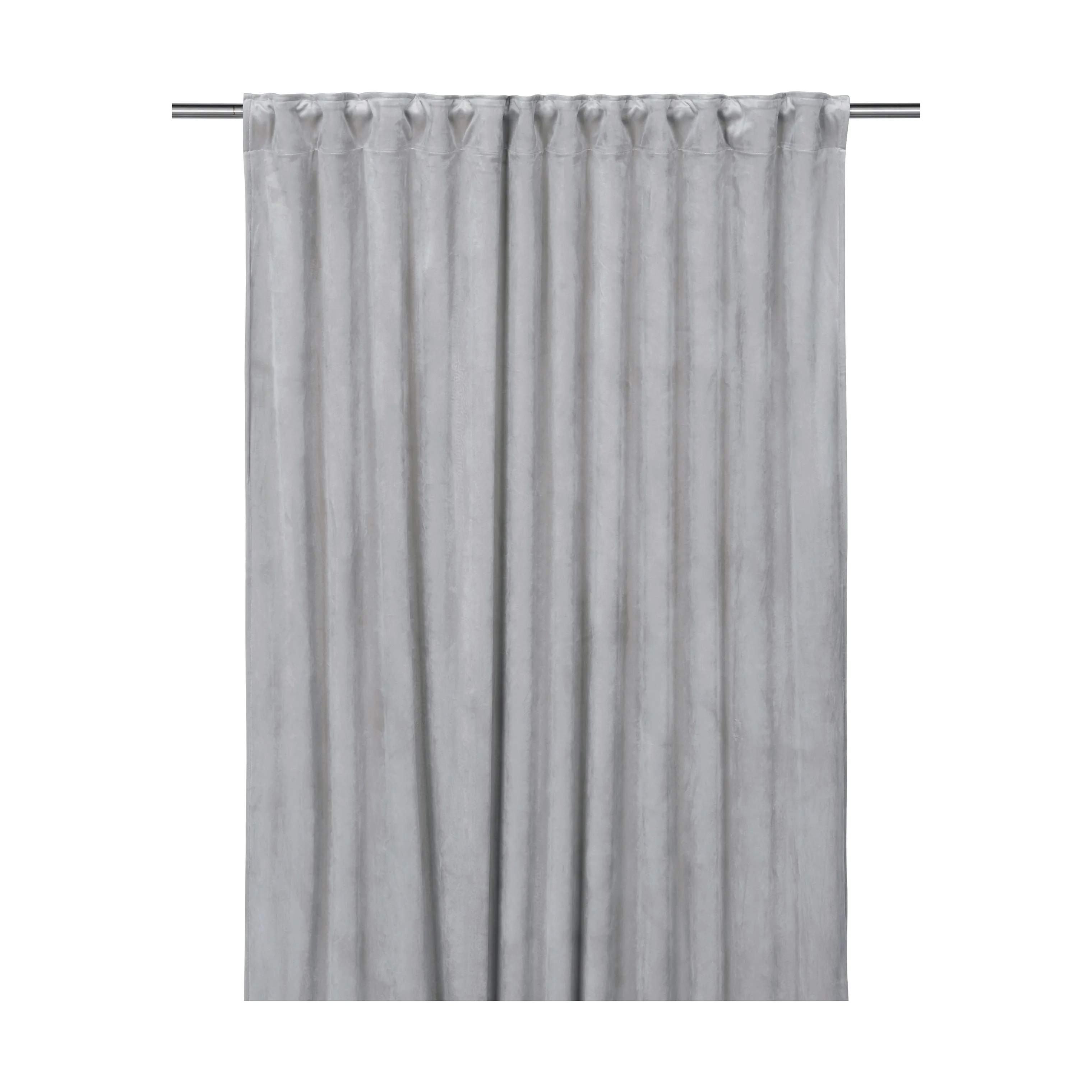 Svanefors Gardiner og gardinstænger Estelle Estrelle Gardin - 2 stk. i sølvfarvet, H280 x B135 cm, 1