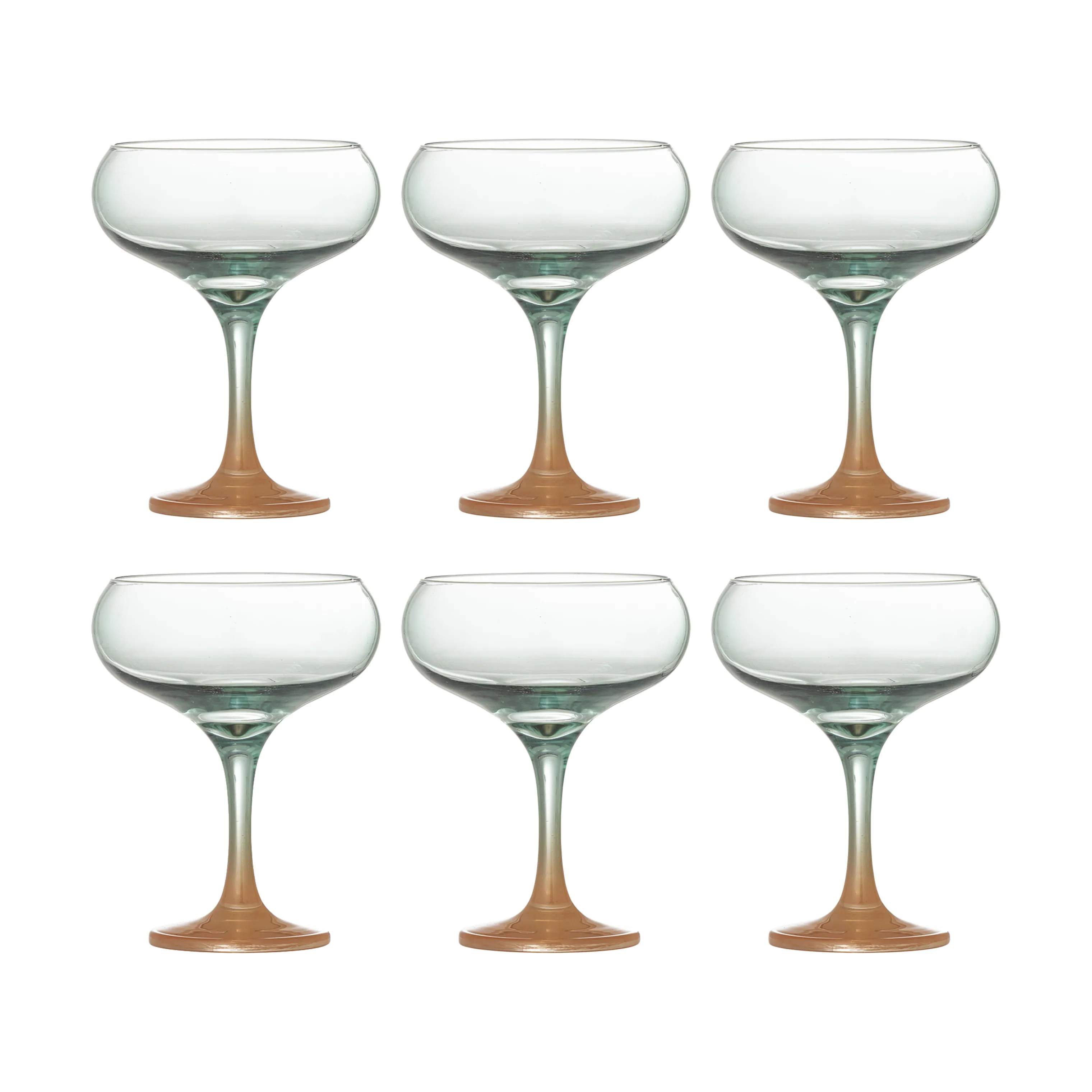 Bloomingville Cocktailglas Signe Cocktailglas - 6 stk. i Multifarvet, 1