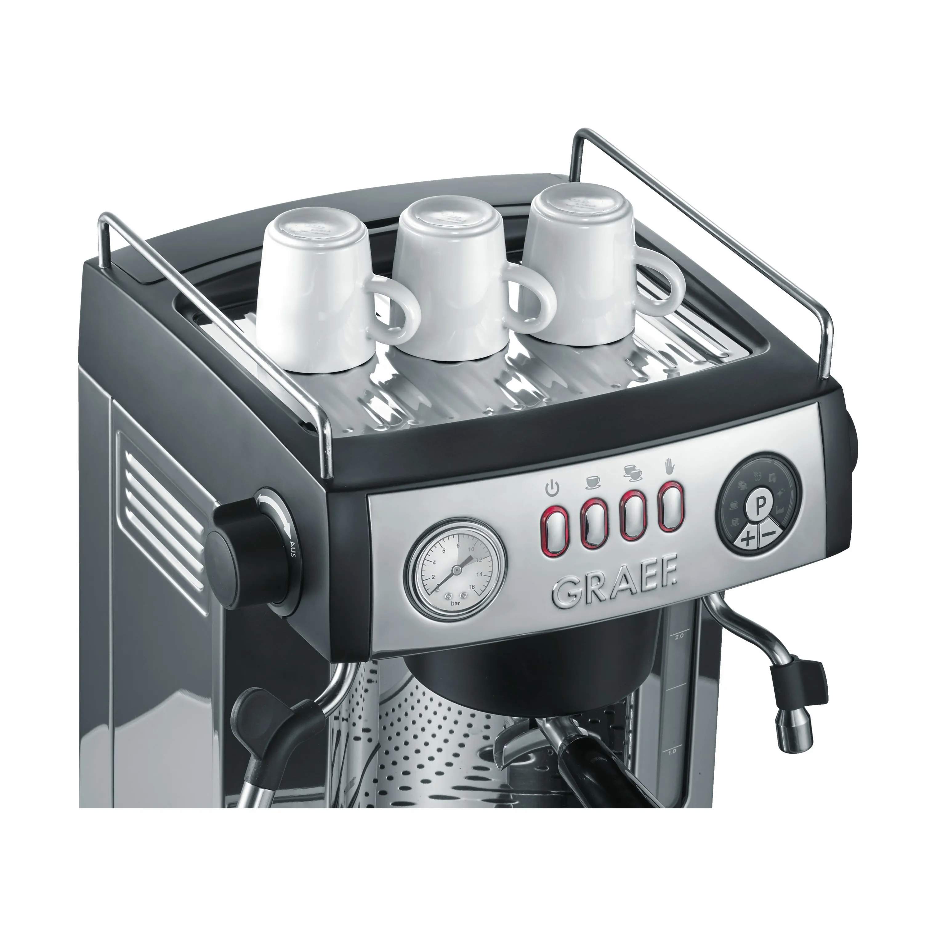 Graef Espressomaskiner Espressomaskine GRES902EU i Stål/Sort, 4