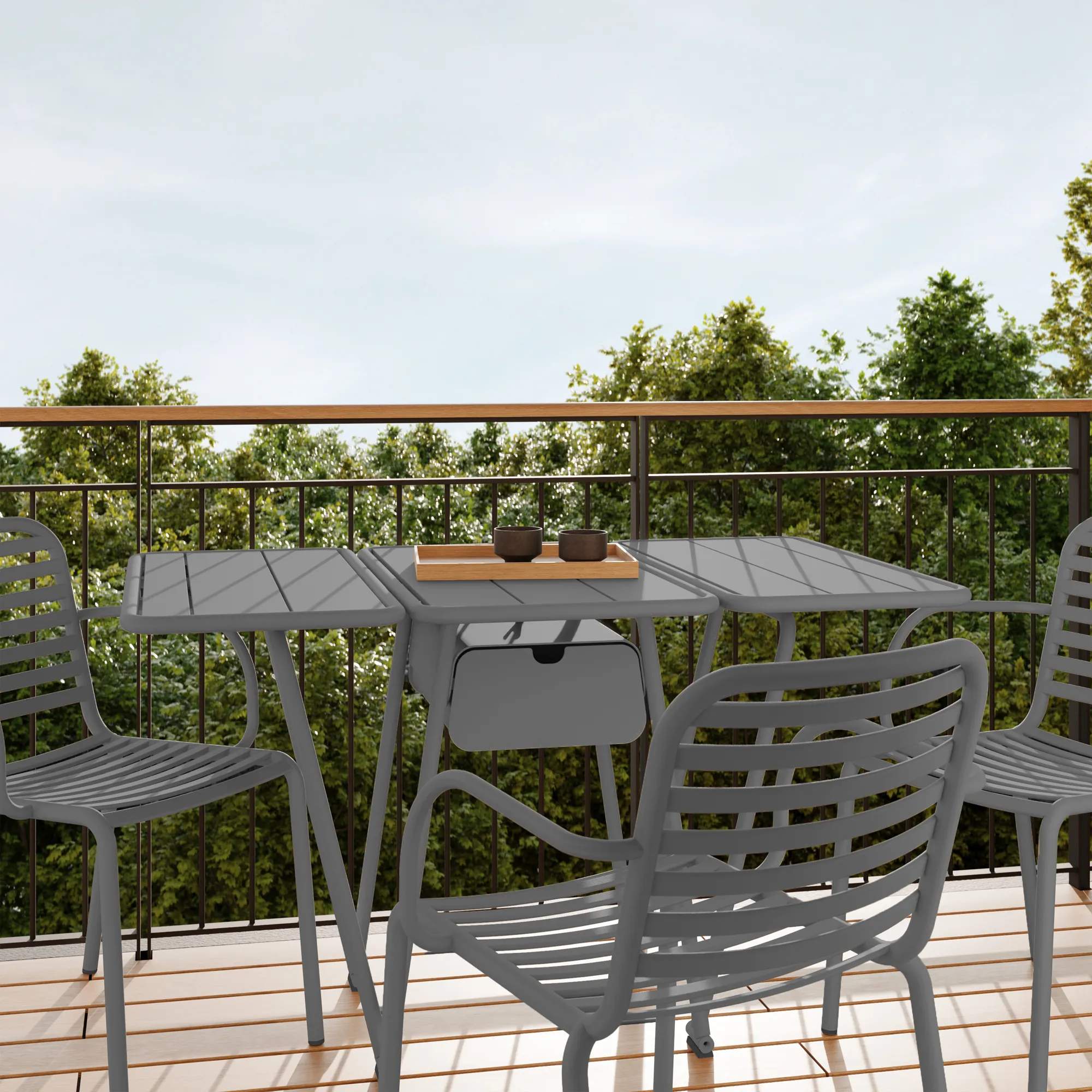 Mandalay Altanborde Ivy Klapbord i antracit, 2