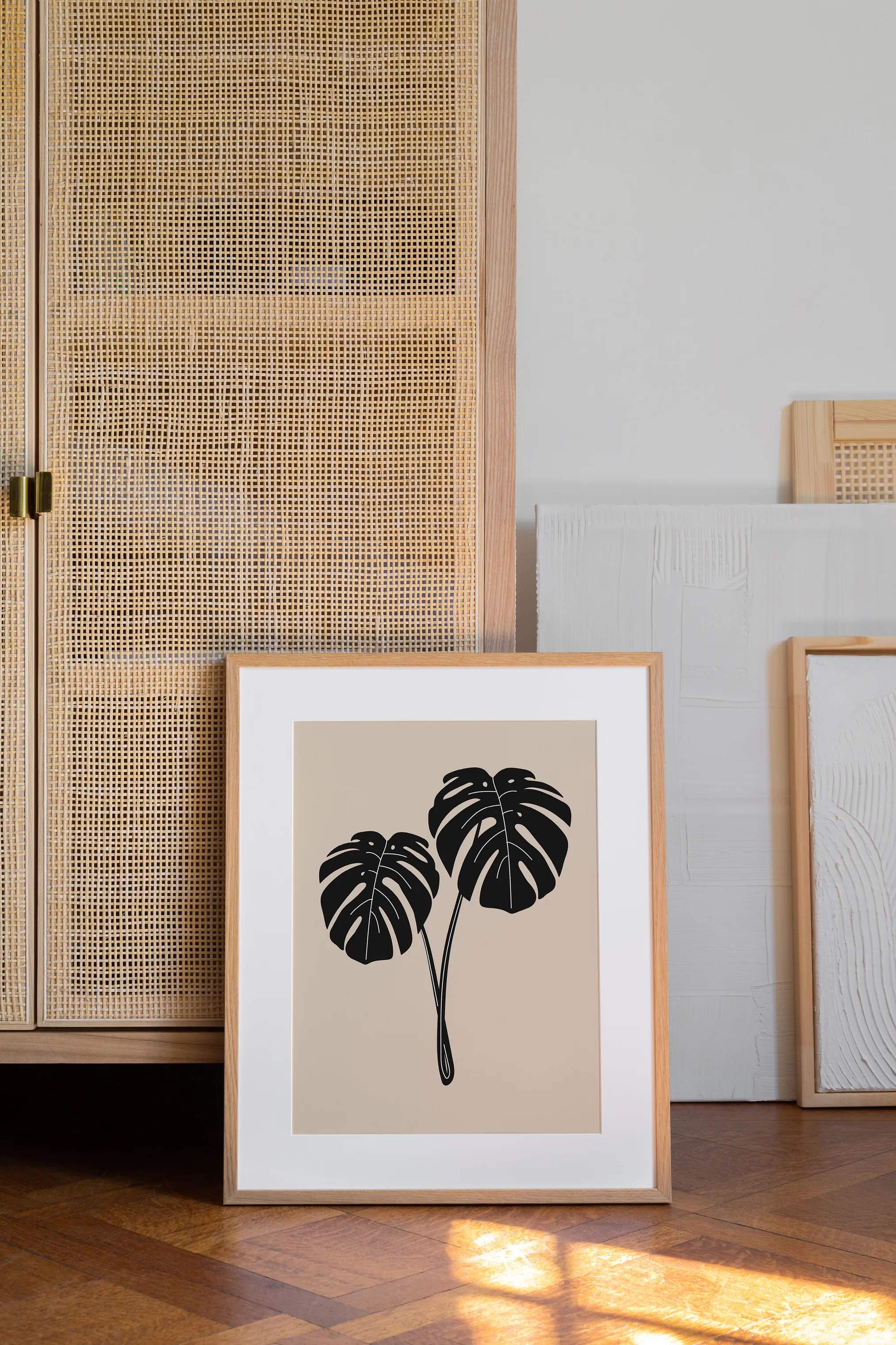 Poster&Frame Plakater Plakat - Monstera Deliciosa i B50 x L70 cm, 2