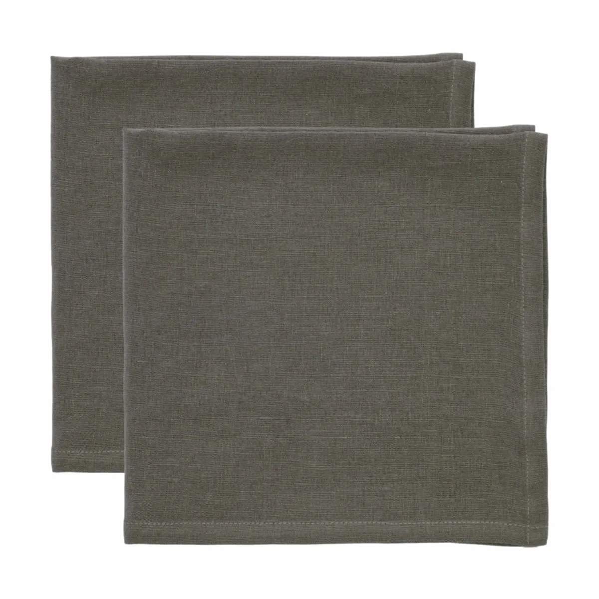 Pure Linen Mundserviet - 2 stk., earth, large