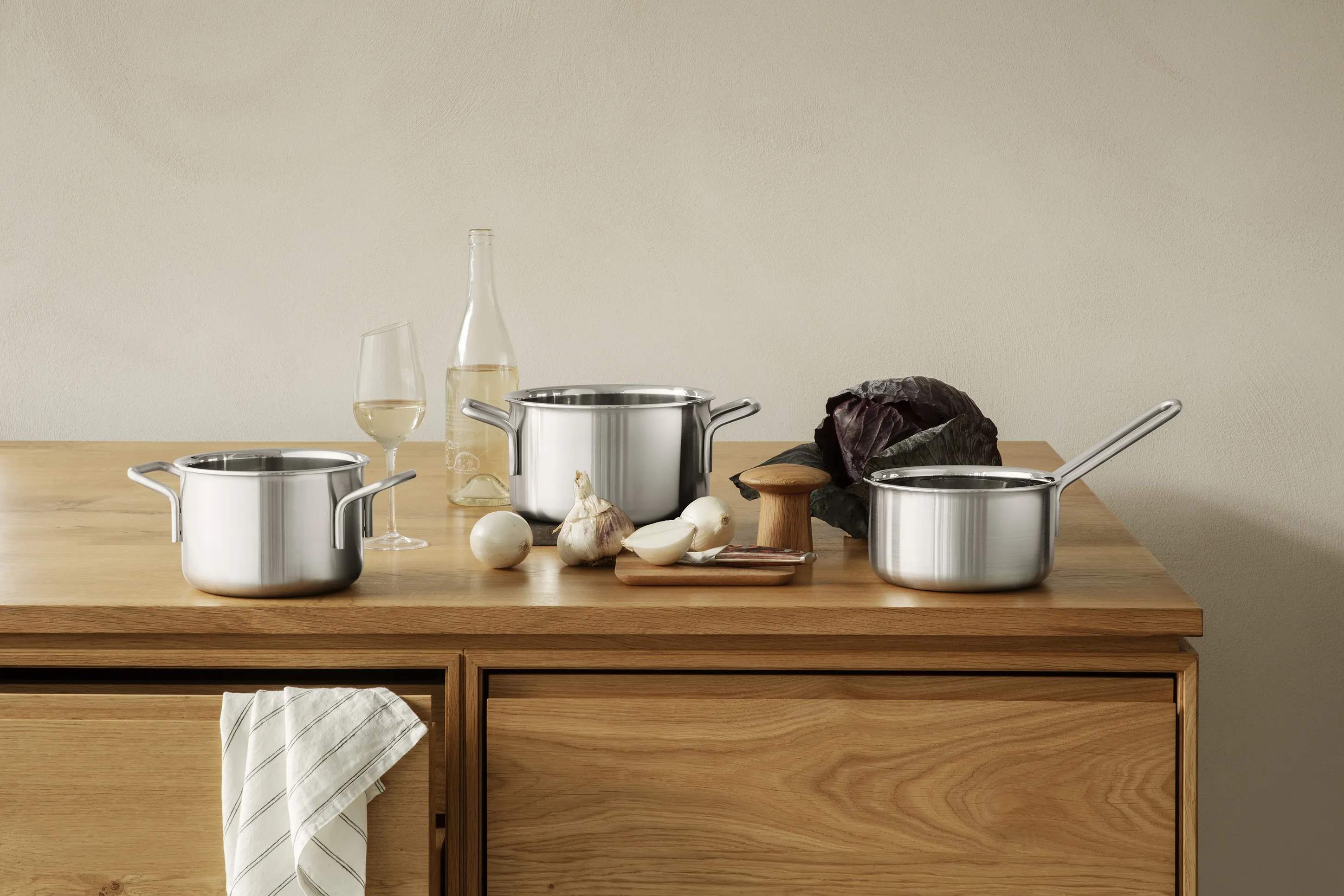 Eva Trio Kasseroller Multi Kasserolle i Brushed steel, 3