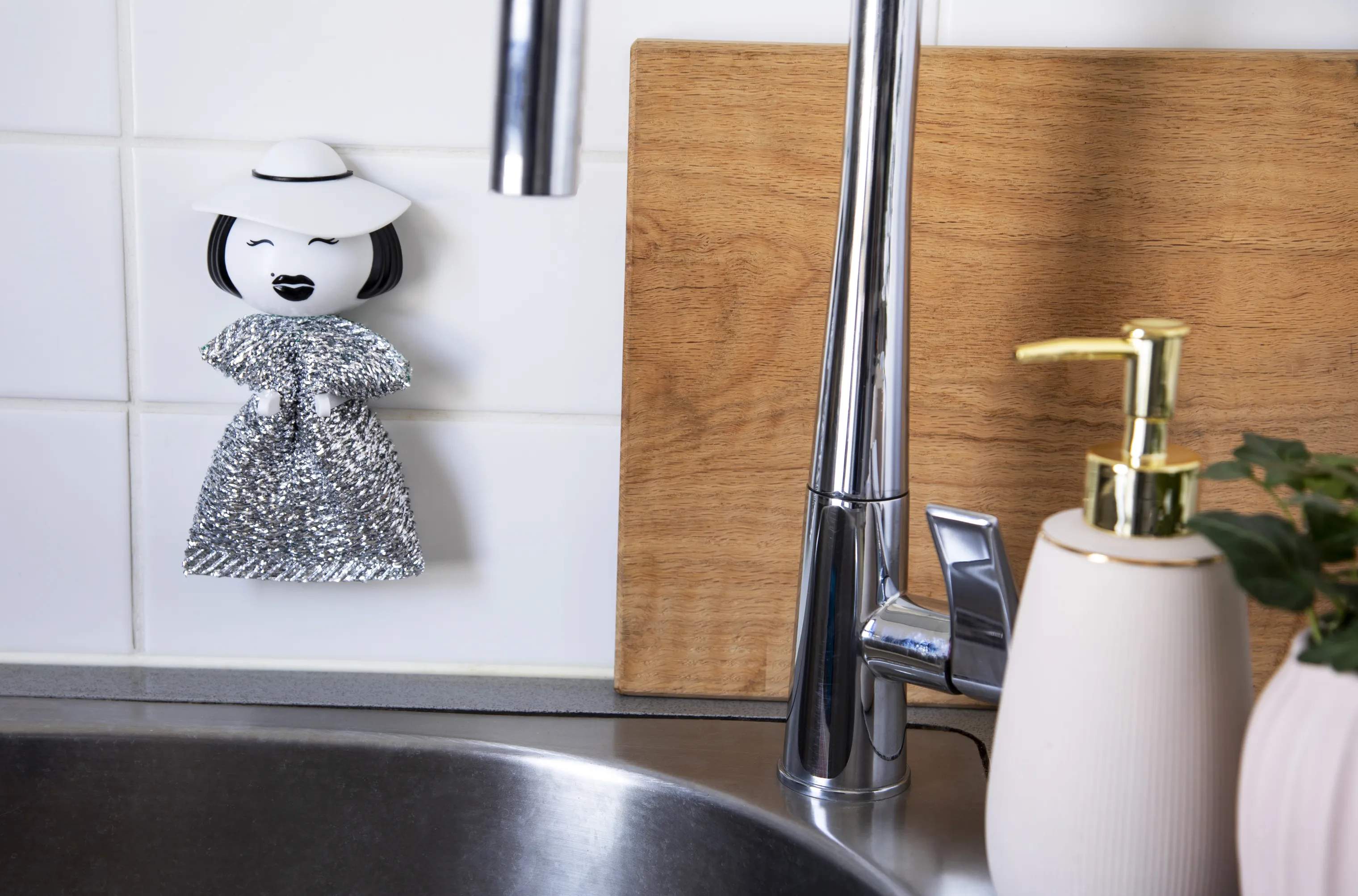 Peleg Design Øvrigt tilbehør til opvask Holder til Skuresvamp - Mrs Sponge i dame, 5