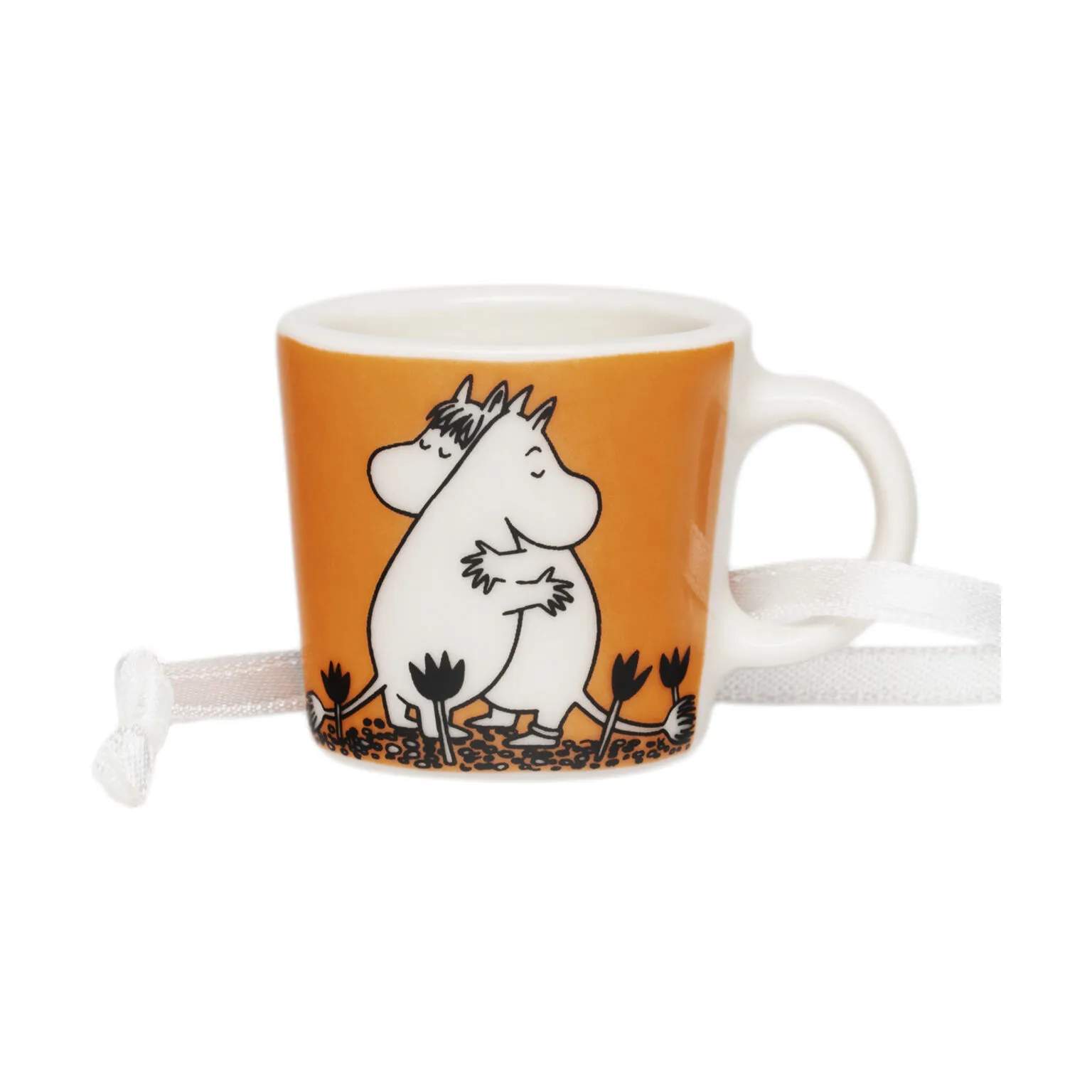 Moomin Arabia Krus og kopper med hank Klassisk Minikrus - Kærlighed i Orange, 1