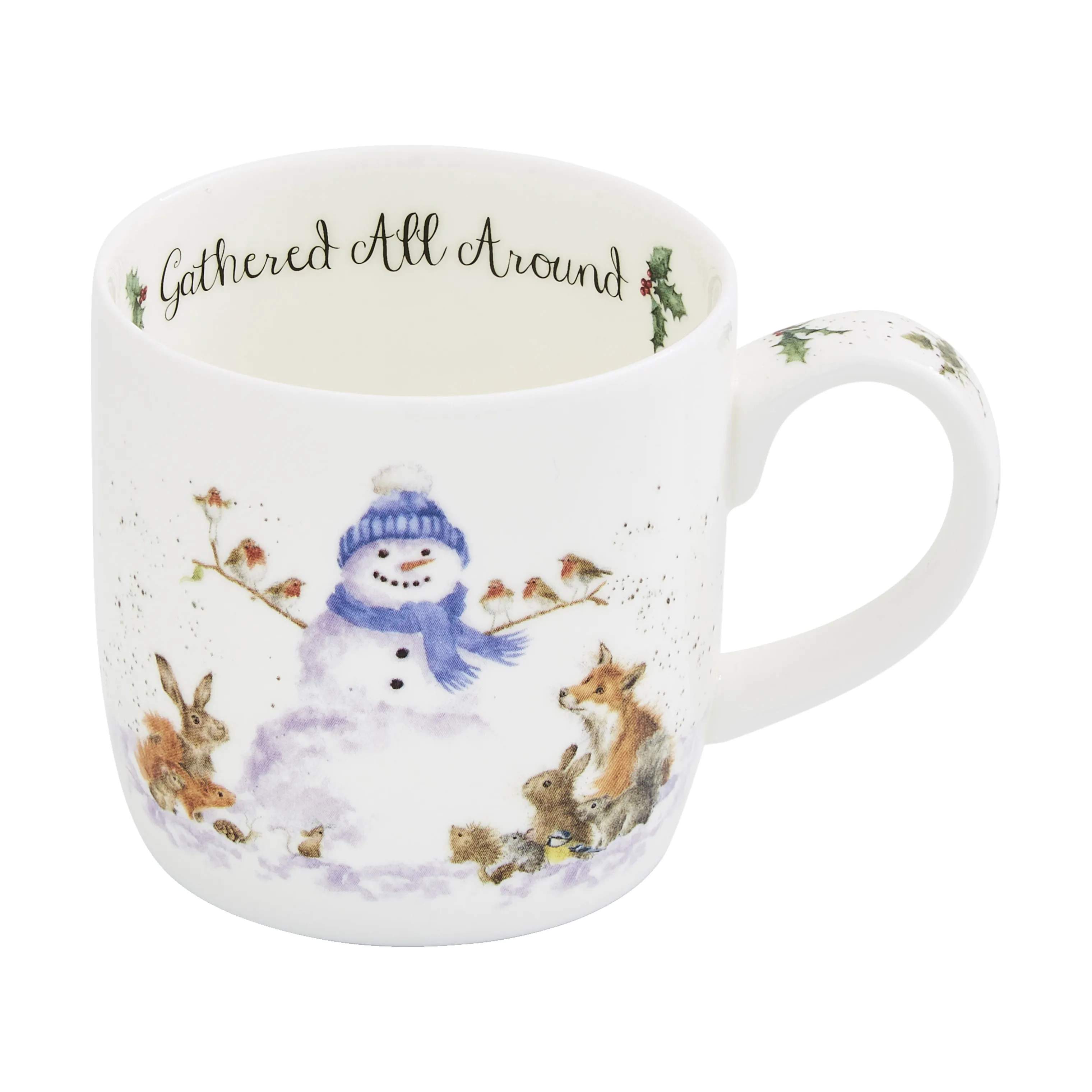 Royal Worcester Krus og kopper med hank Wrendale Krus - Gathered around i Snemand, 1