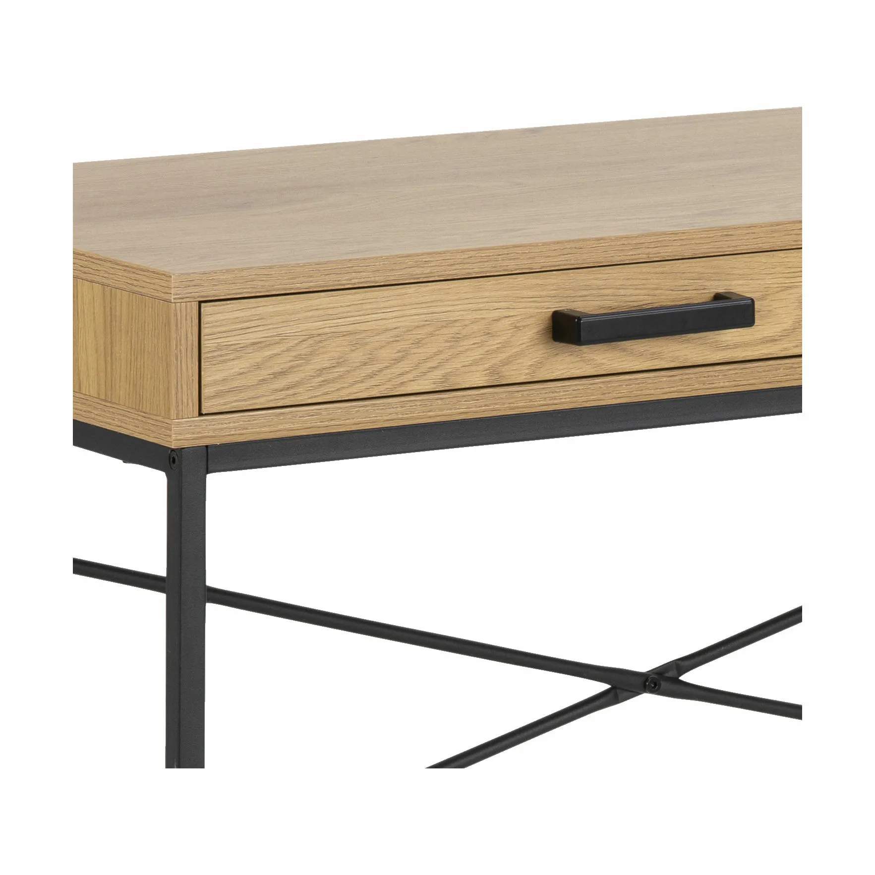 CASA Living Skriveborde Seaford Skrivebord i vild eg/mat sort, 6