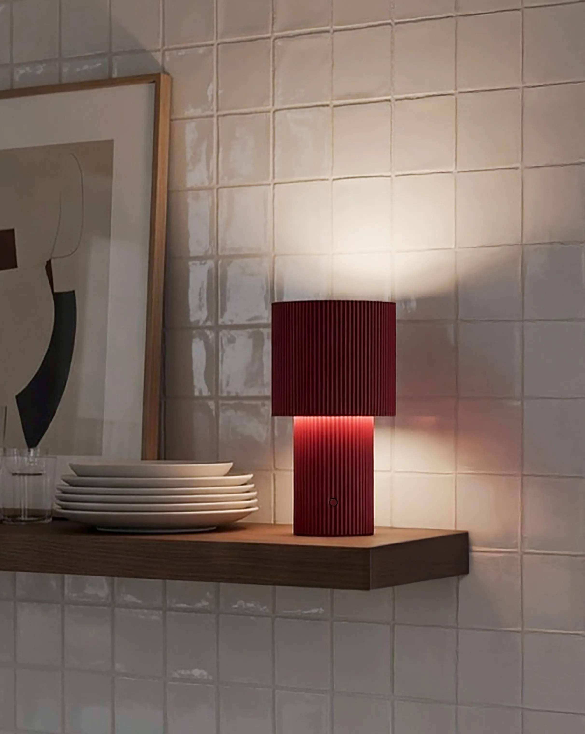 Herstal Bordlamper Iluma Bordlampe i Rød, 2