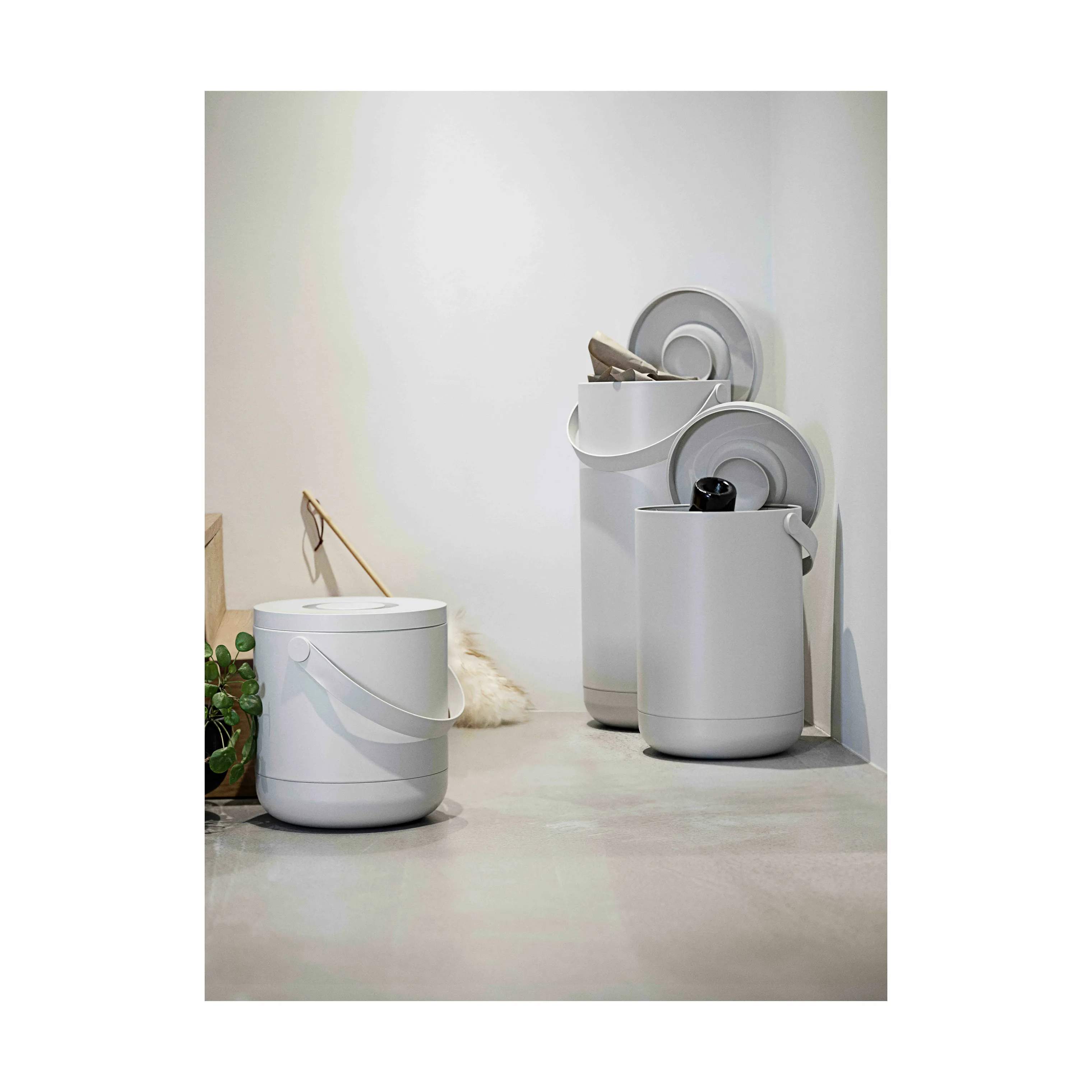 Zone Spande uden pedal Circular Affaldsspand i Warm grey, 22 L, 2