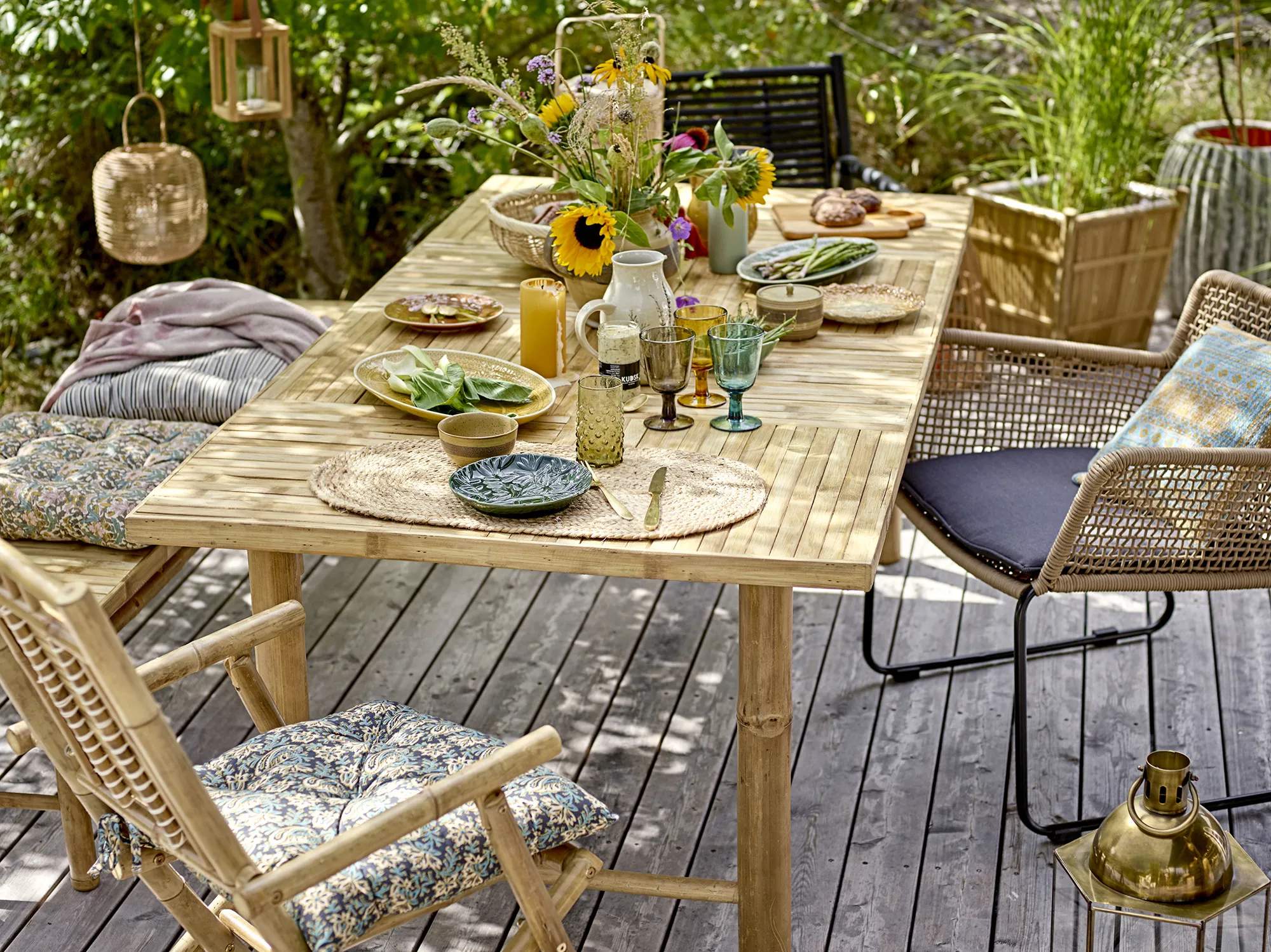 Bloomingville Pyntepuder Abiha Pude i Natur, 2