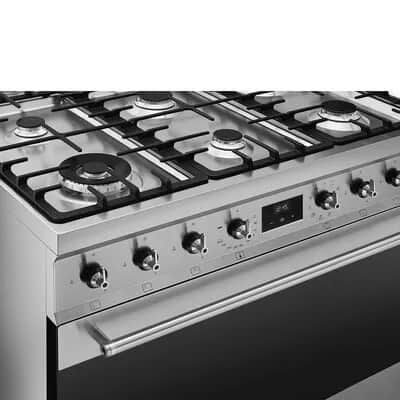 Smeg Komfurer Classic Gaskomfur C9GMX2 i Stål, 2
