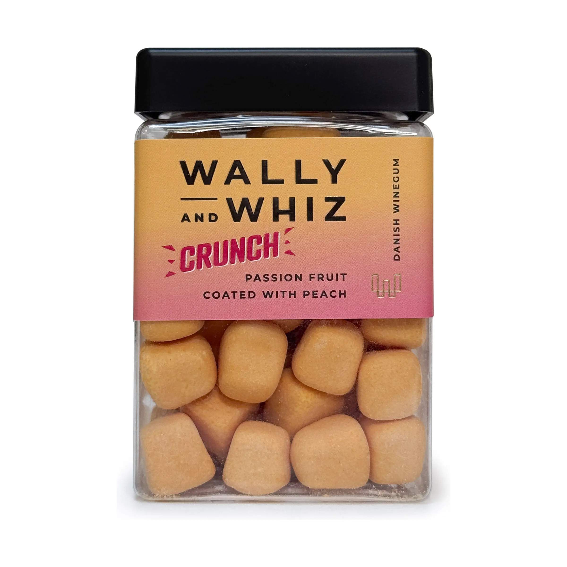 Wally and Whiz Søde sager Crunch Vingummi - Passionsfrugt med fersken i Orange, 1