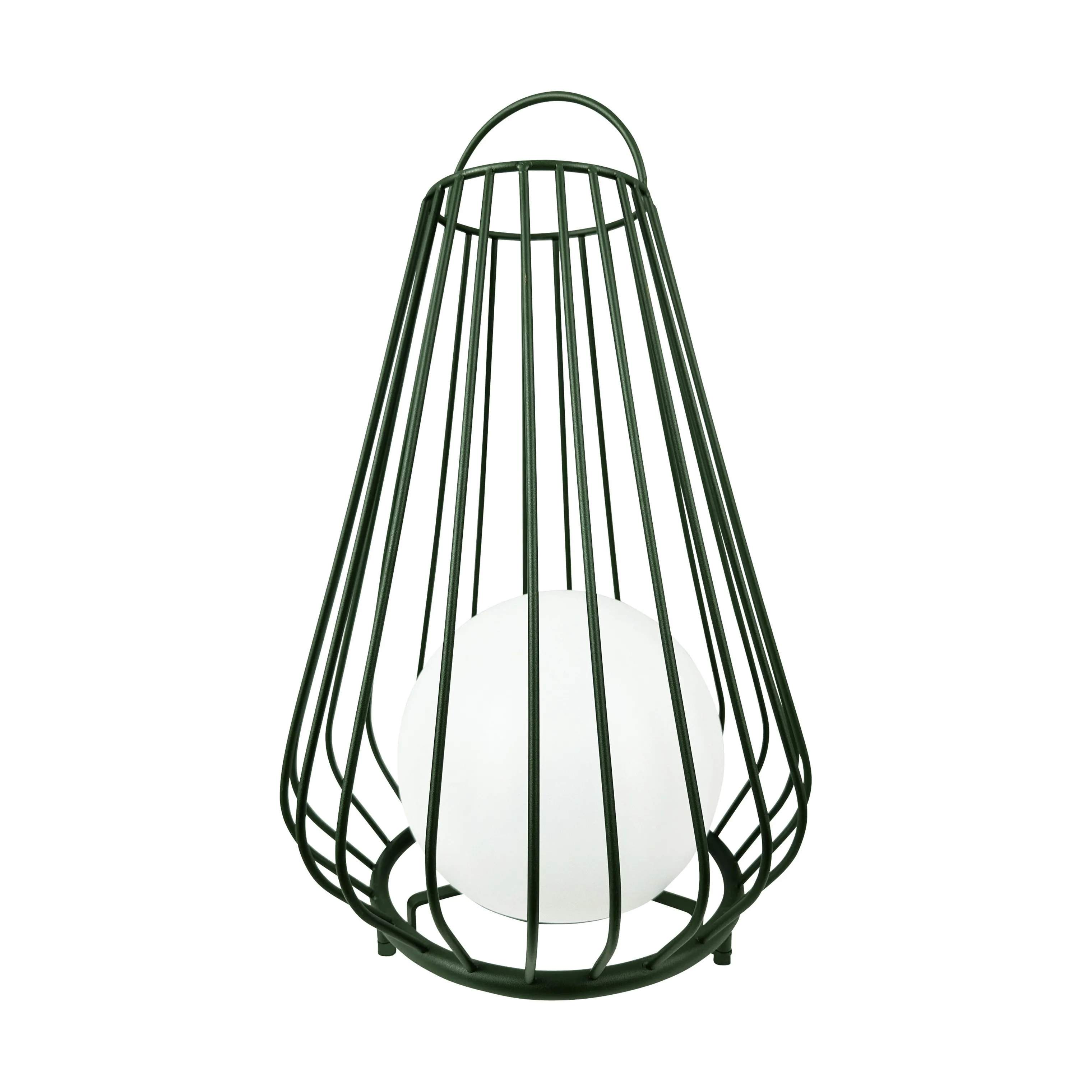 Dyberg Larsen Lanterner Evesham Udendørs Lanterne i Grøn/ Hvid, 48 cm, 1