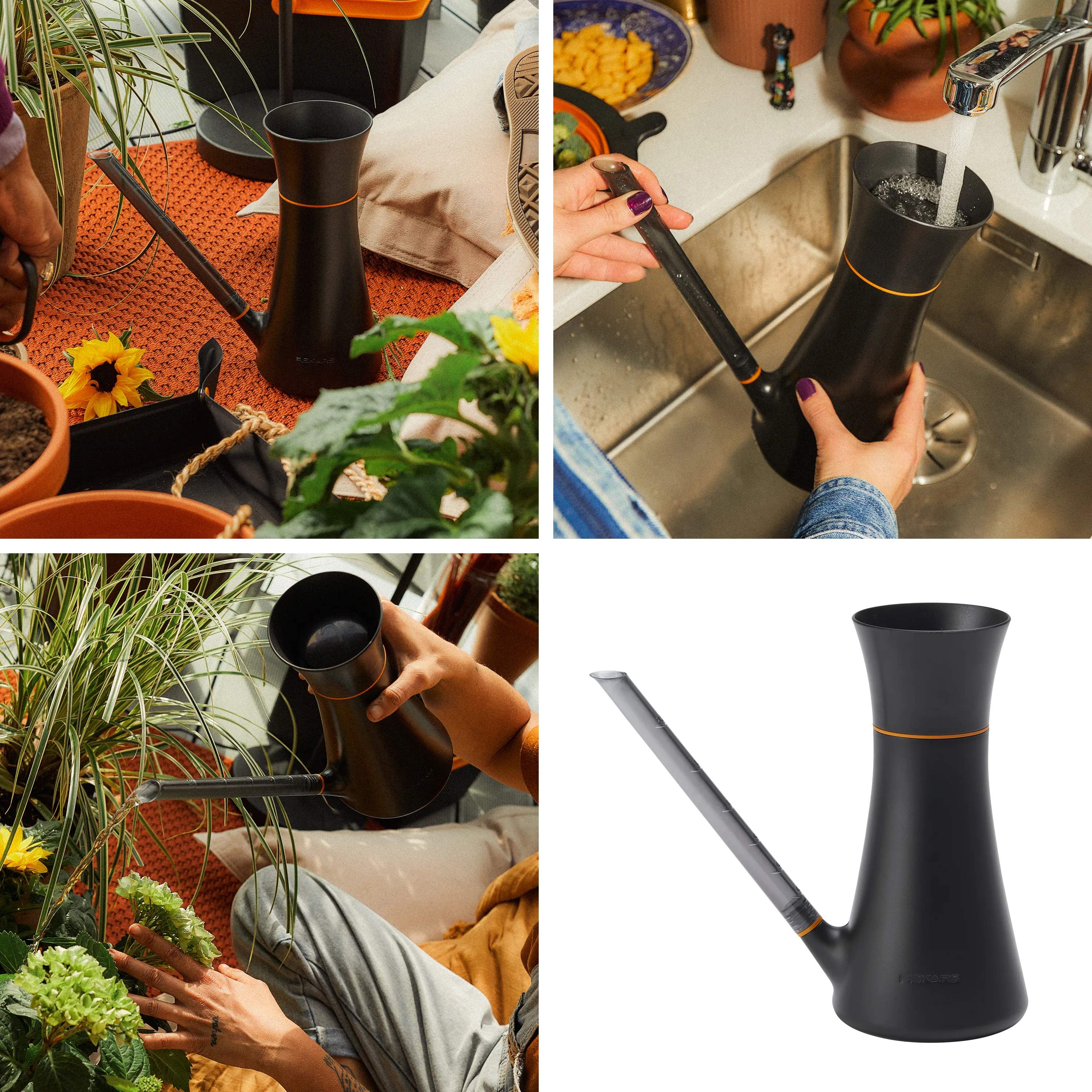 Fiskars Garden Vandkander Plant Care Vandkande i Sort/orange, 2