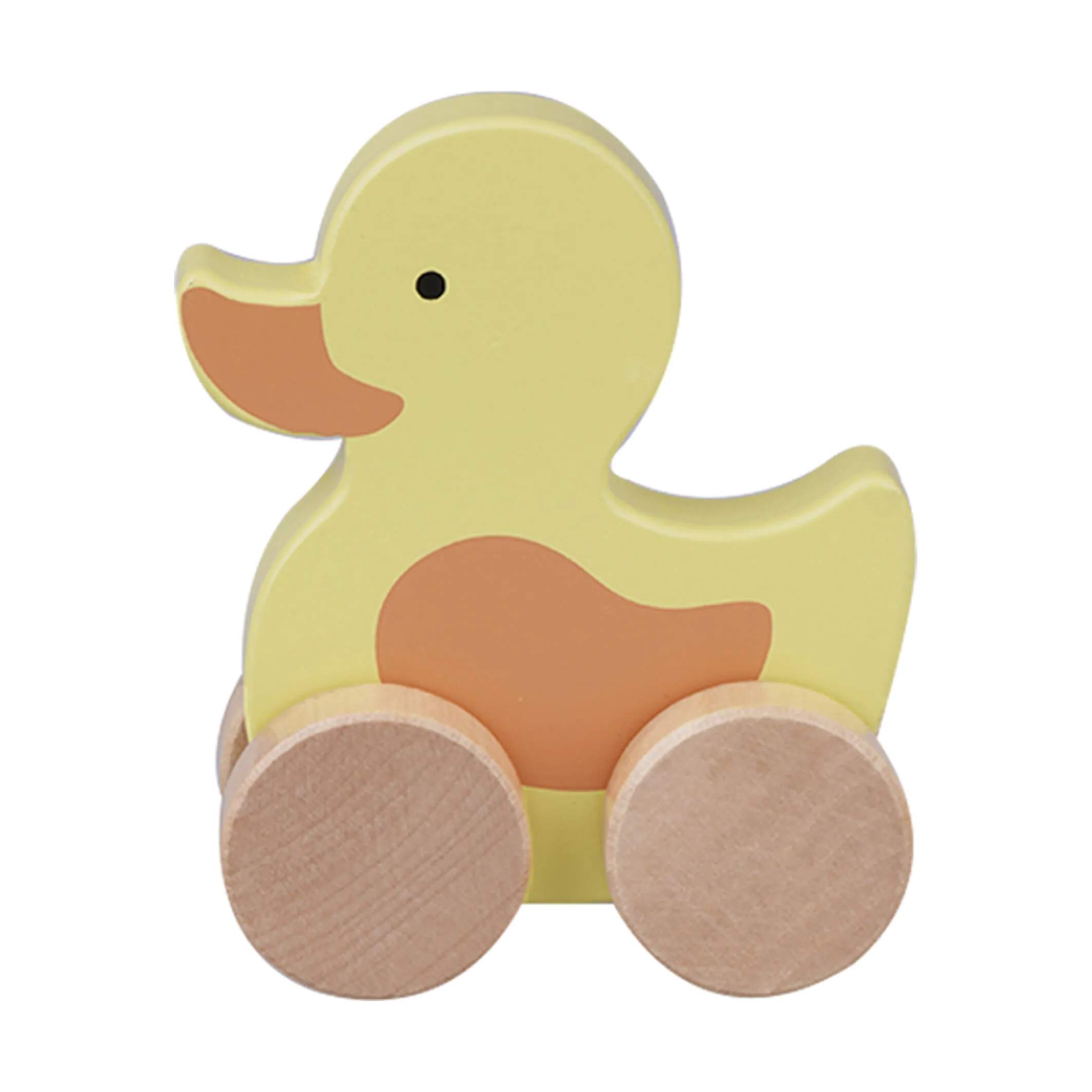 Barbo Toys Til børneværelset Barbo Baby Træk Dyr - And i Gul/orange/natur, 1