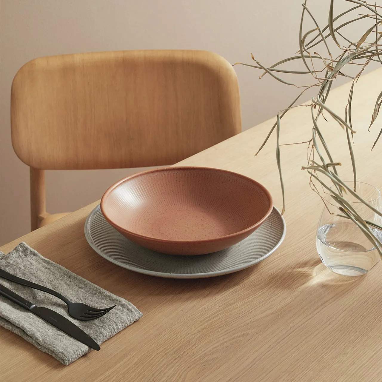 Rosenthal Middagstallerkener Thomas Clay Tallerken i Sky, 22,6 cm, 2