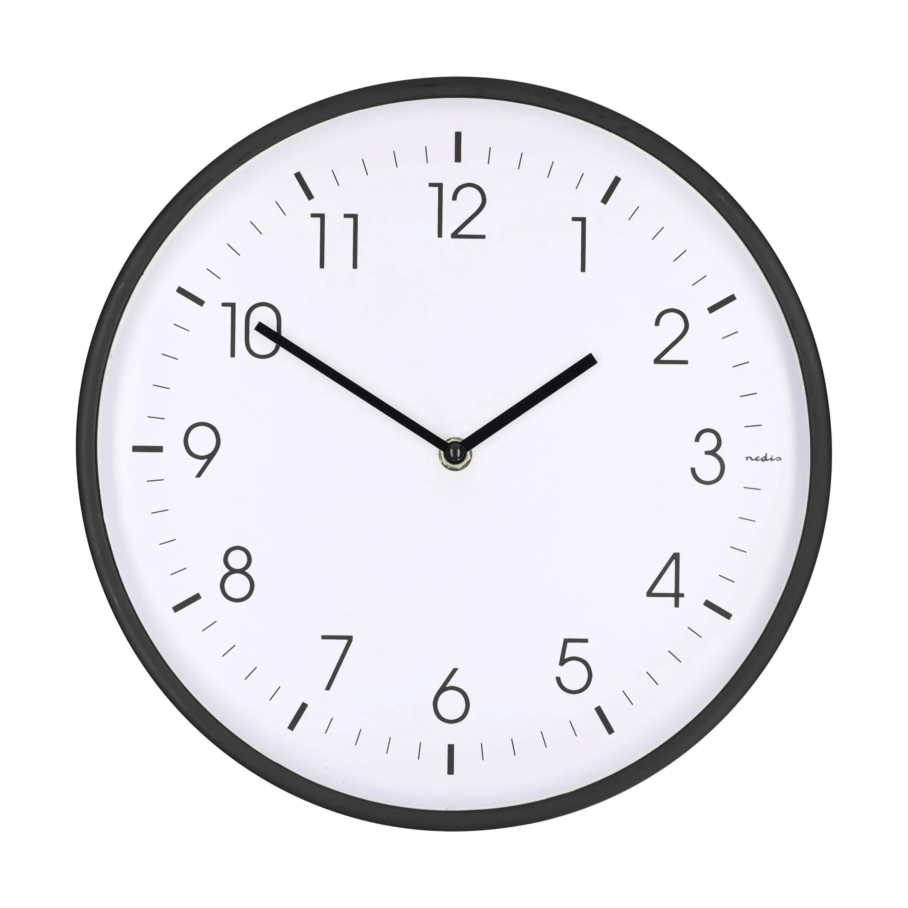 Nedis Vægure Vægur i Sort / Hvid, 1