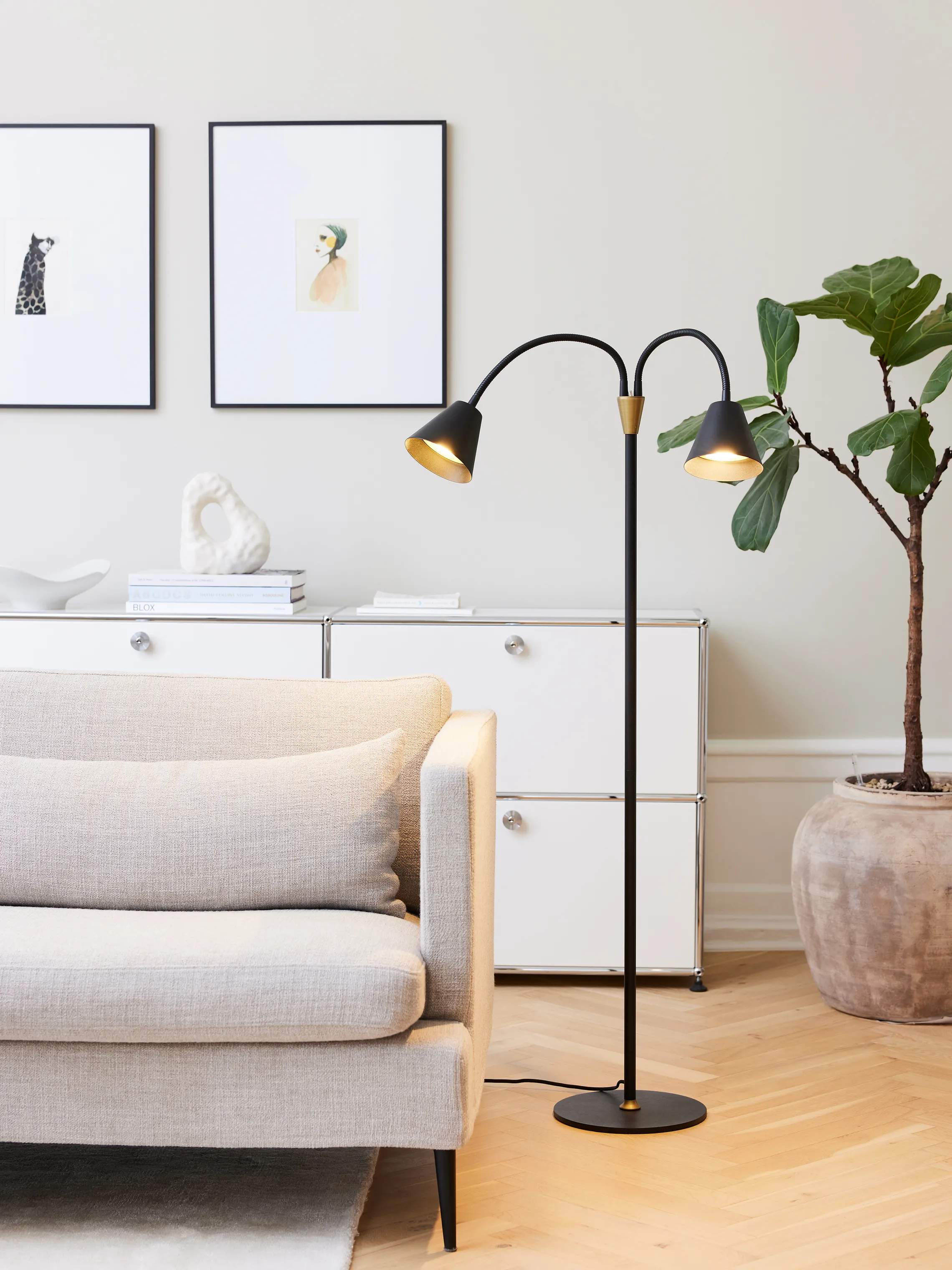 Halo Design Gulvlamper Hygge Gulvlampe i Graphite Sort, 2