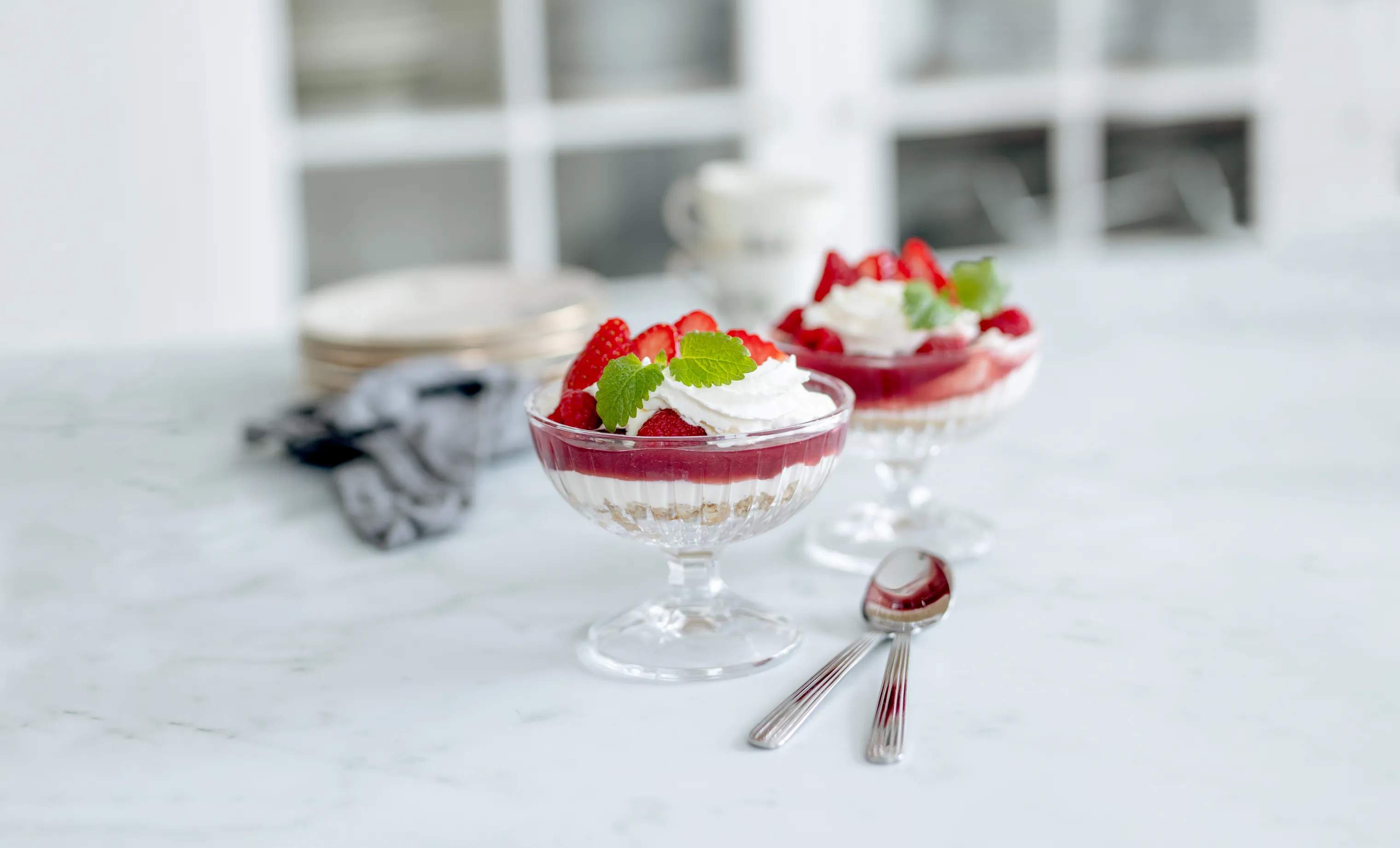 CASA Living Kage- og desserttallerkener Dessertskål - 4 stk. i klar, 2