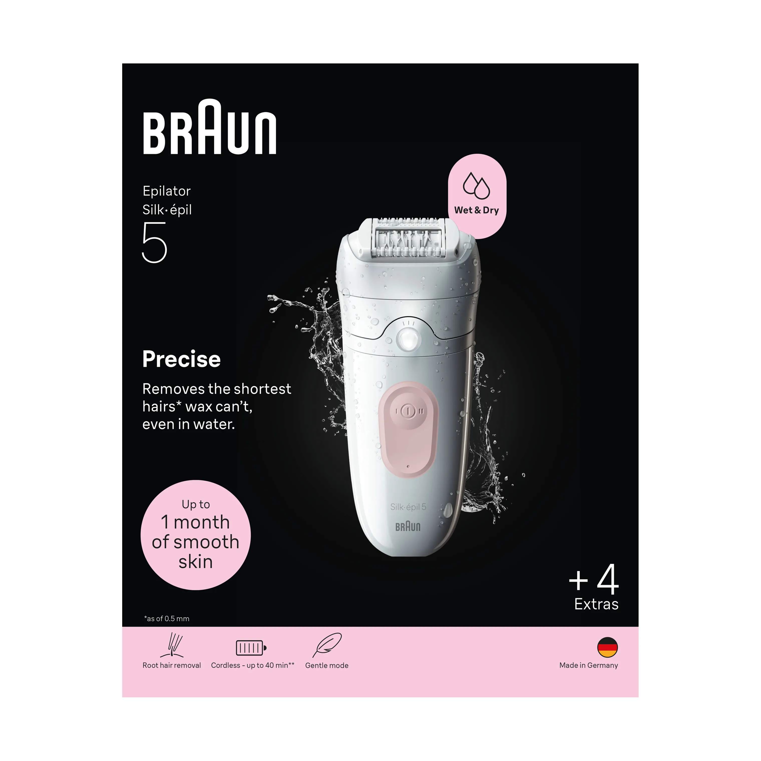 Braun Epilatorer Silk·épil 5 Epilator i Hvid, 2