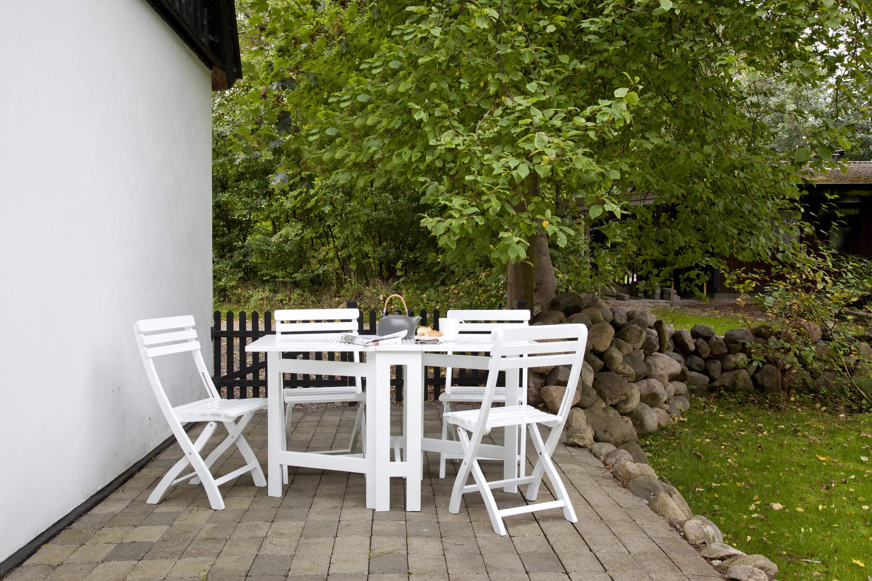 cinas Havespisestole Outdoor Clarish Stol i Hvid, 2