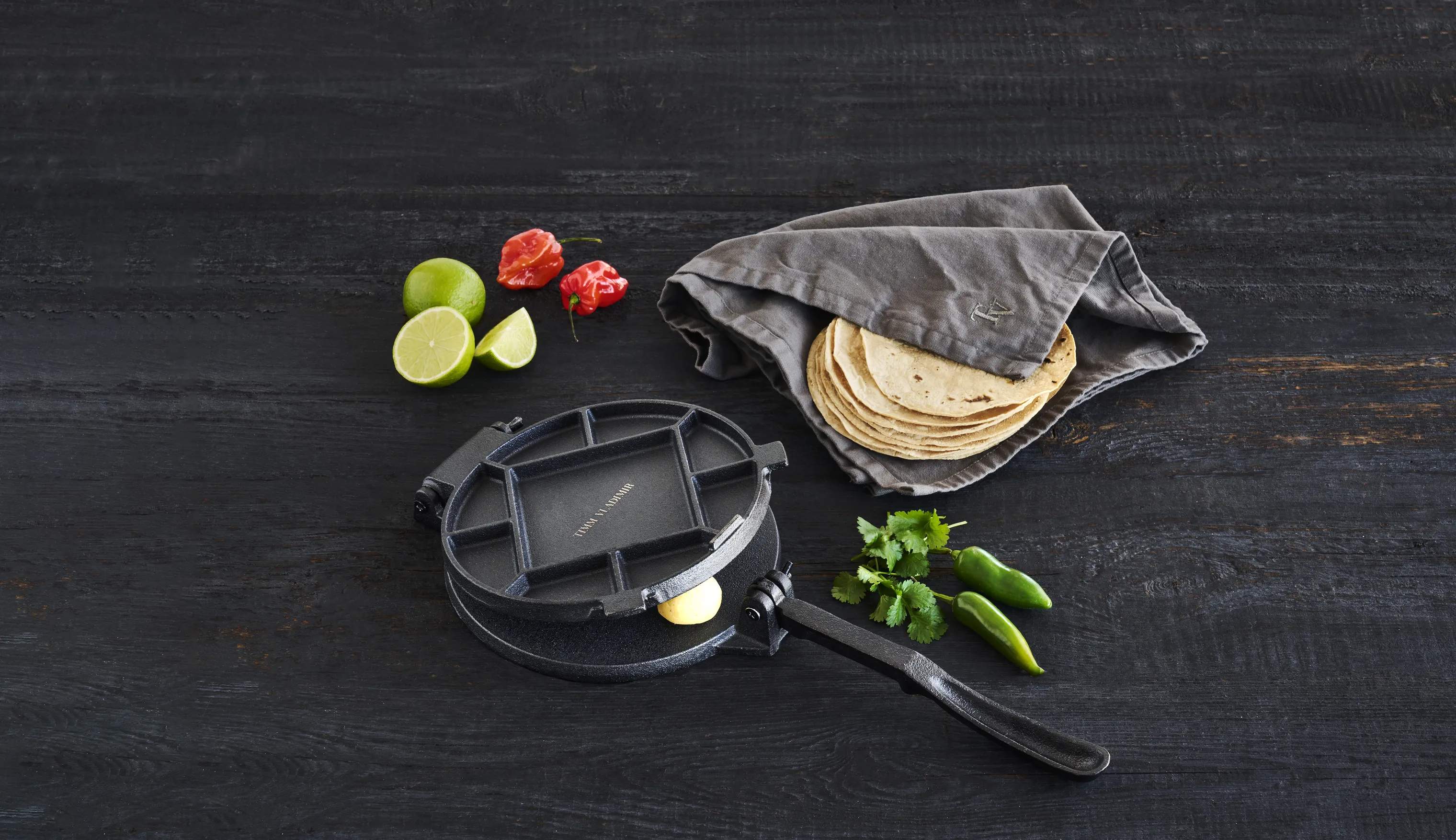 Timm Vladimir Kitchen Øvrigt køkkengrej Tortillapresser i sort, 2