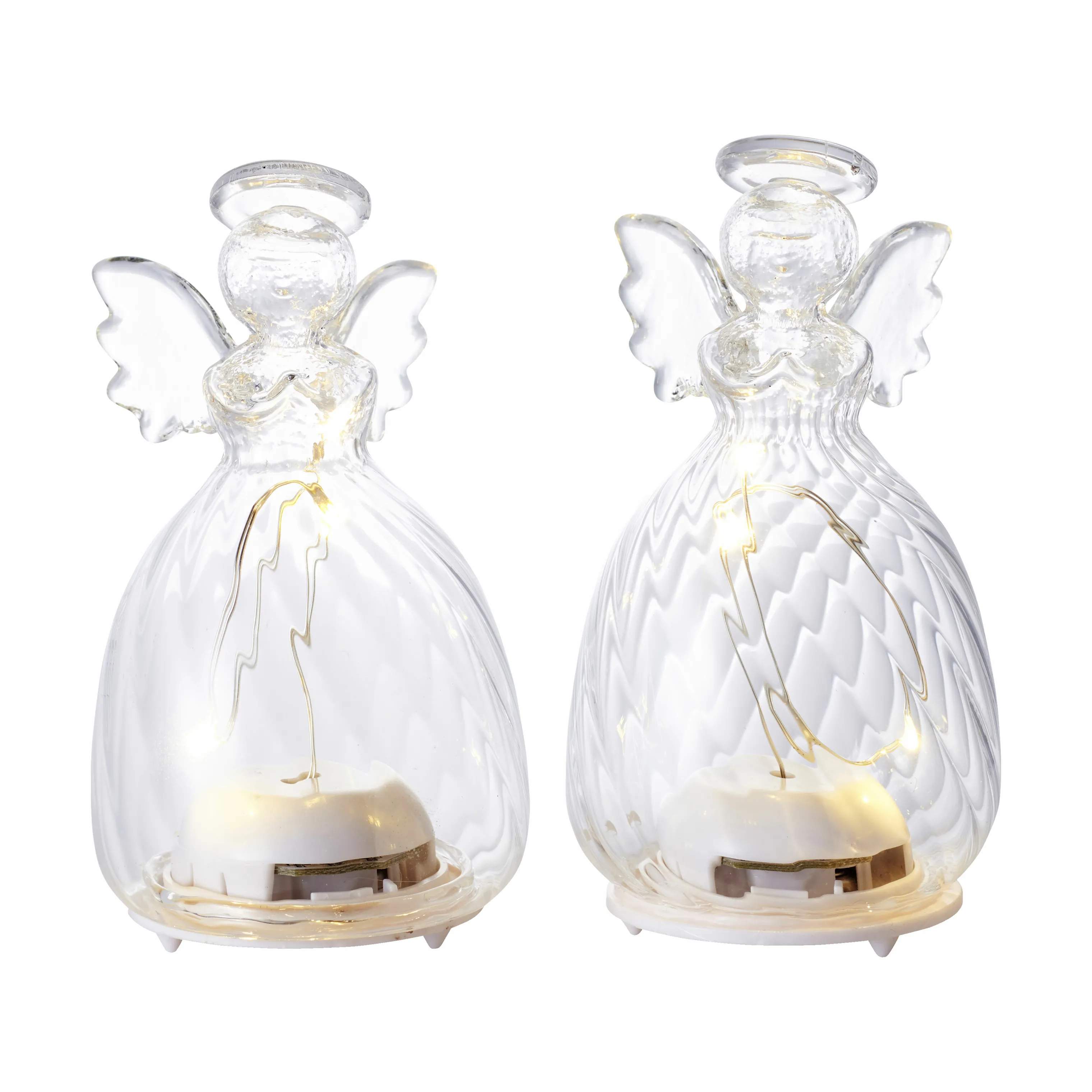 Sirius Lysdekoration Wave Engel Lysdekoration - 2 stk. i 11 cm, 1