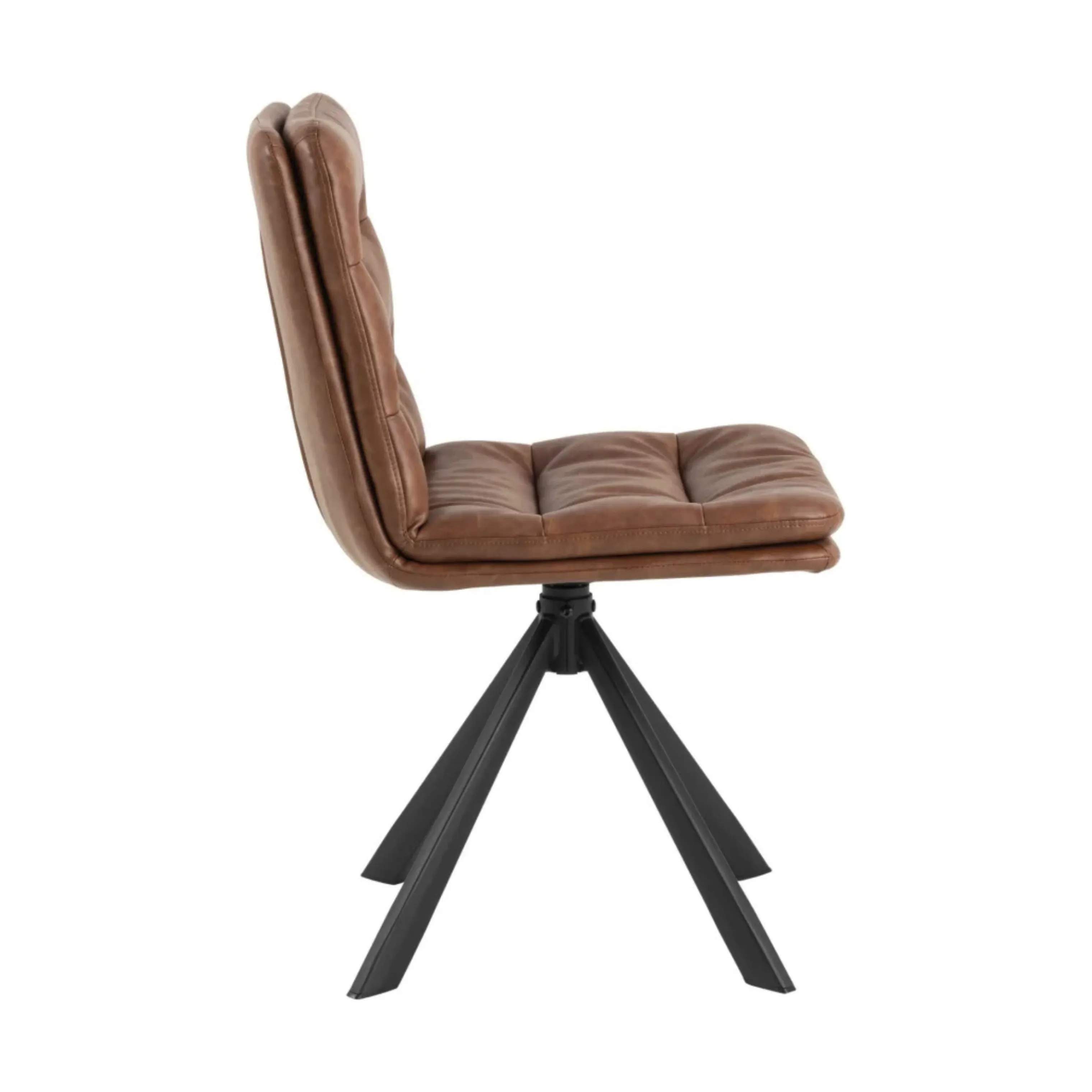 CASA Living Spisebordsstole Dean Spisebordsstol - 2 stk i Cognac, 4