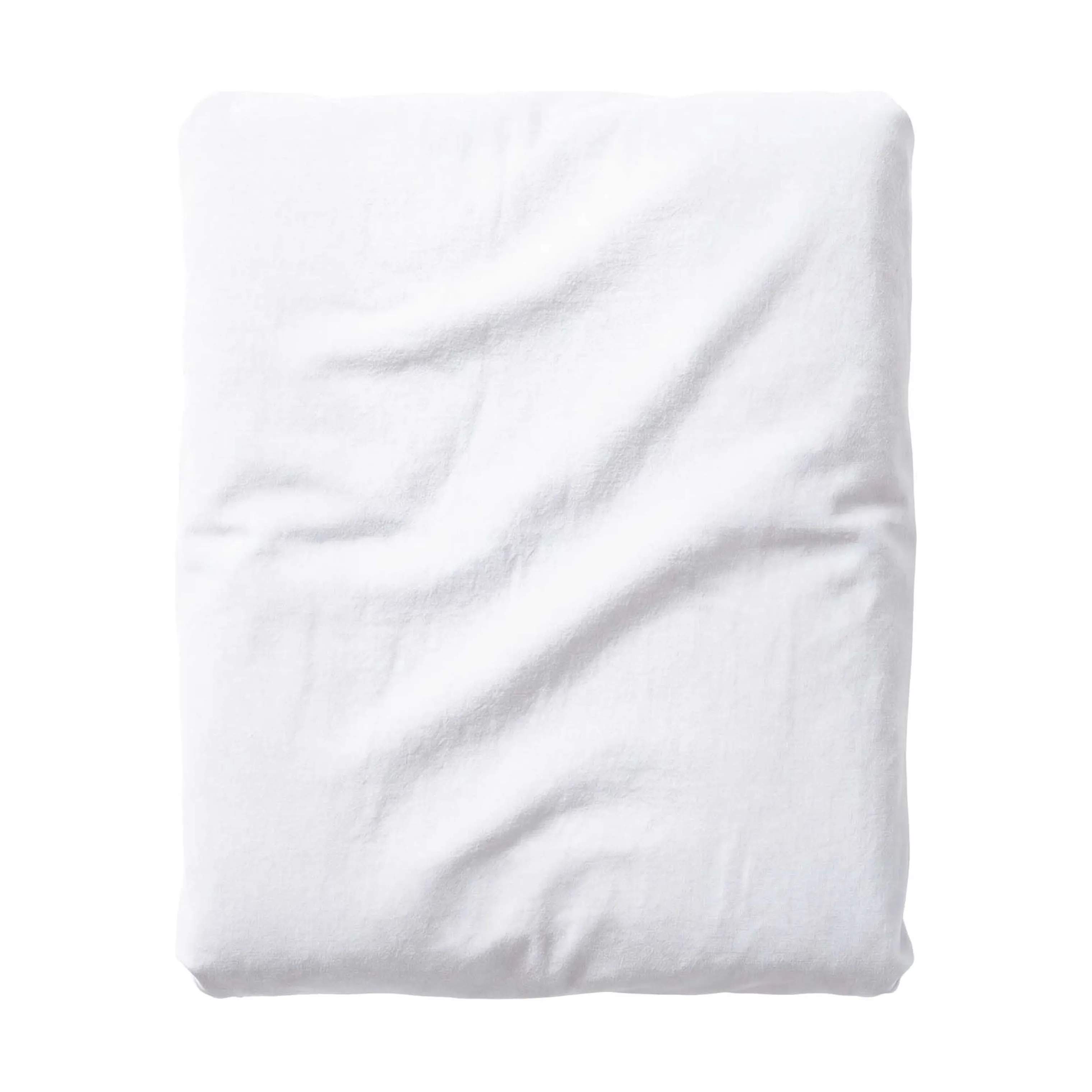 Essenza Lagner Fine Organic Jersey Topmadraslagen i White, B100 x L220 cm, 1
