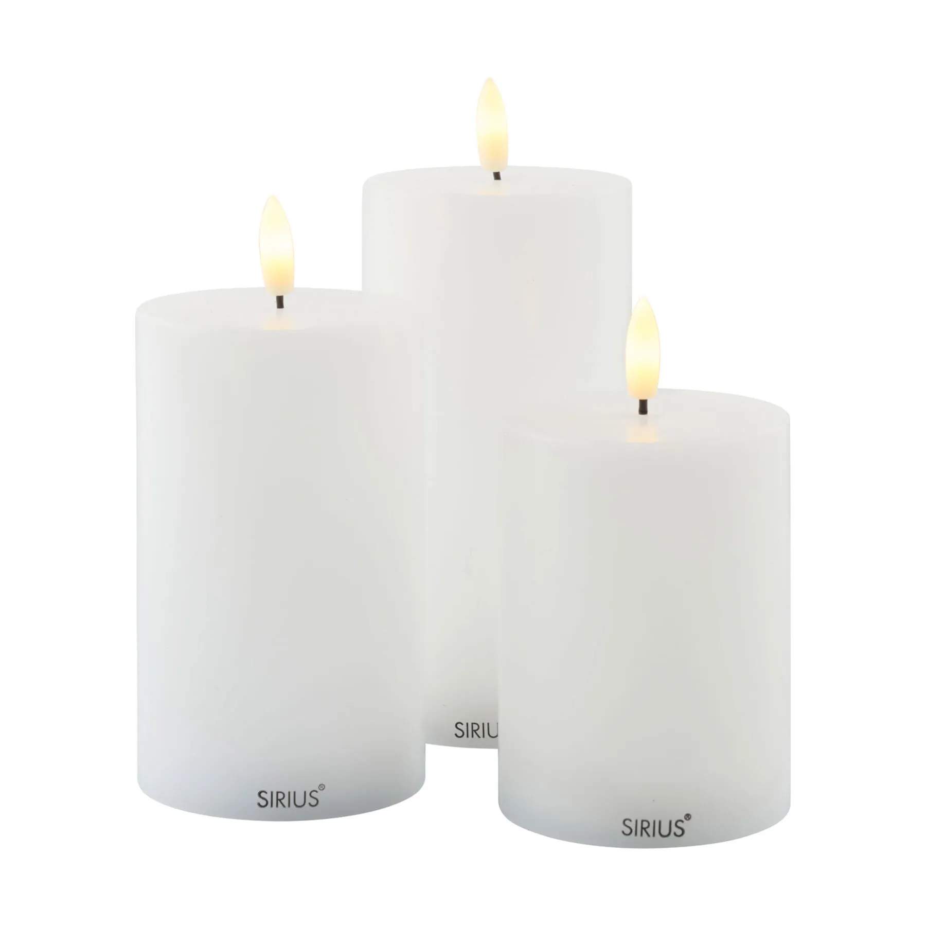 Sirius LED-lys Sille LED Bloklys - 3 stk. i Hvid, 1