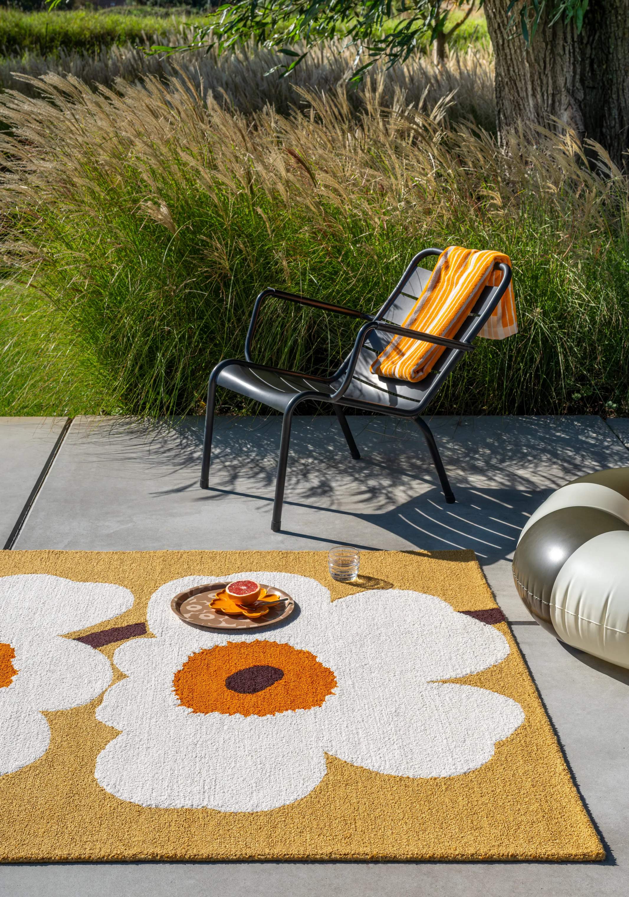 Marimekko by Brink & Campman Gulvtæpper Unikko Udendørsgulvtæppe i Honey, B160 x L230 cm, 2