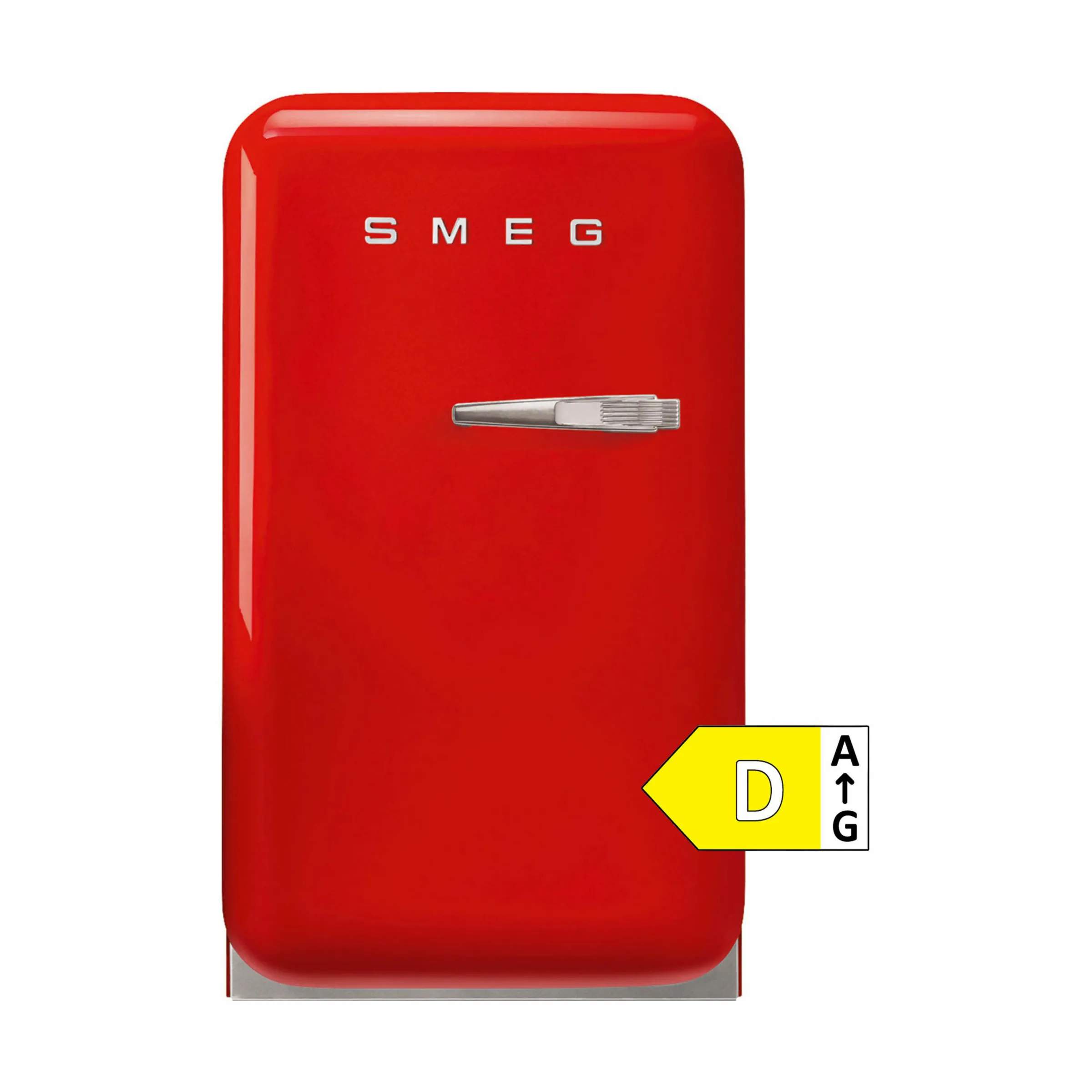 50's Style Minikøleskab, rød, large