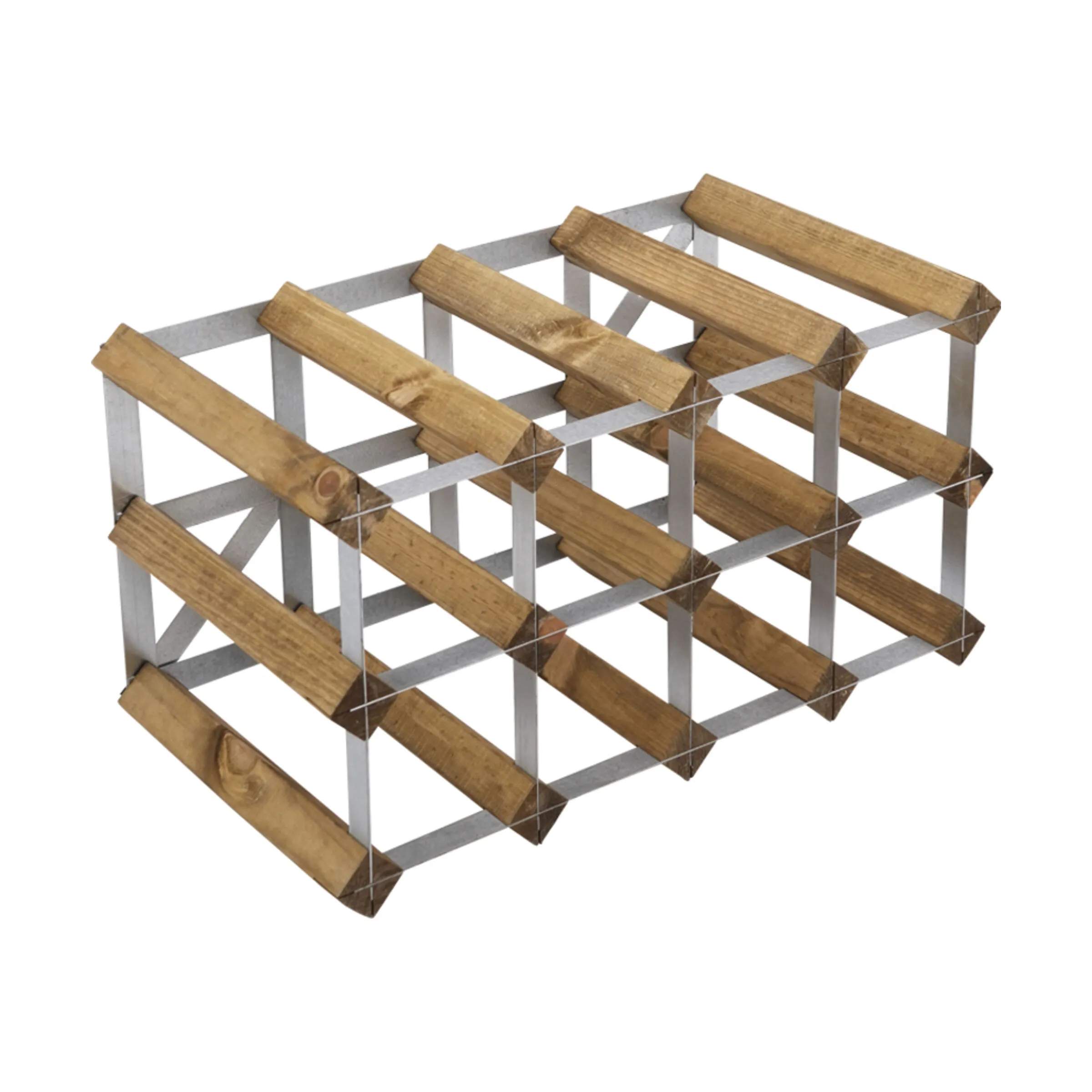 Traditional Wine Racks Vinreoler Vinreol i Lys Egetræ, 1