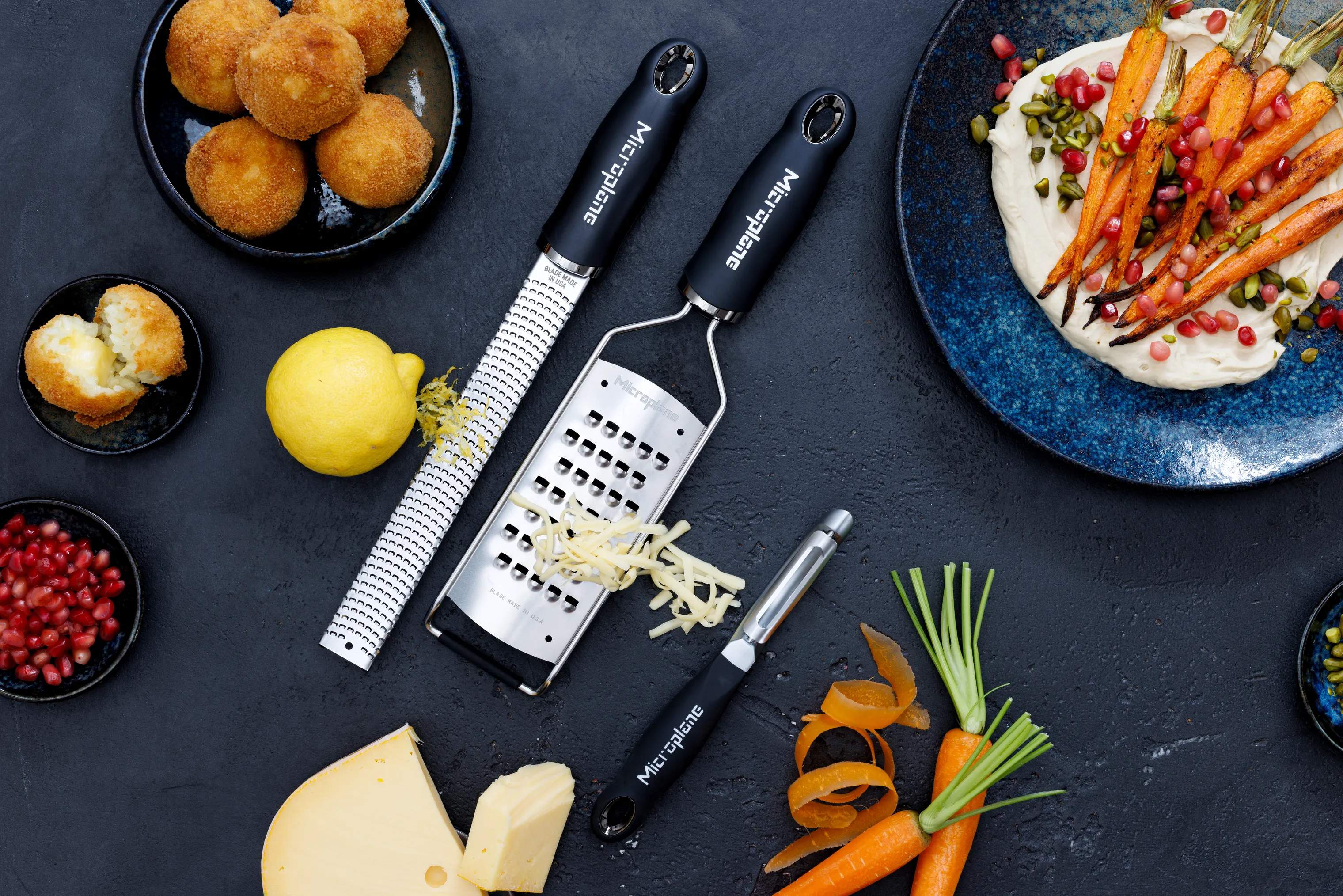 Microplane Rivejern Gourmet Series Rivesæt - 3 dele i Sort, 2