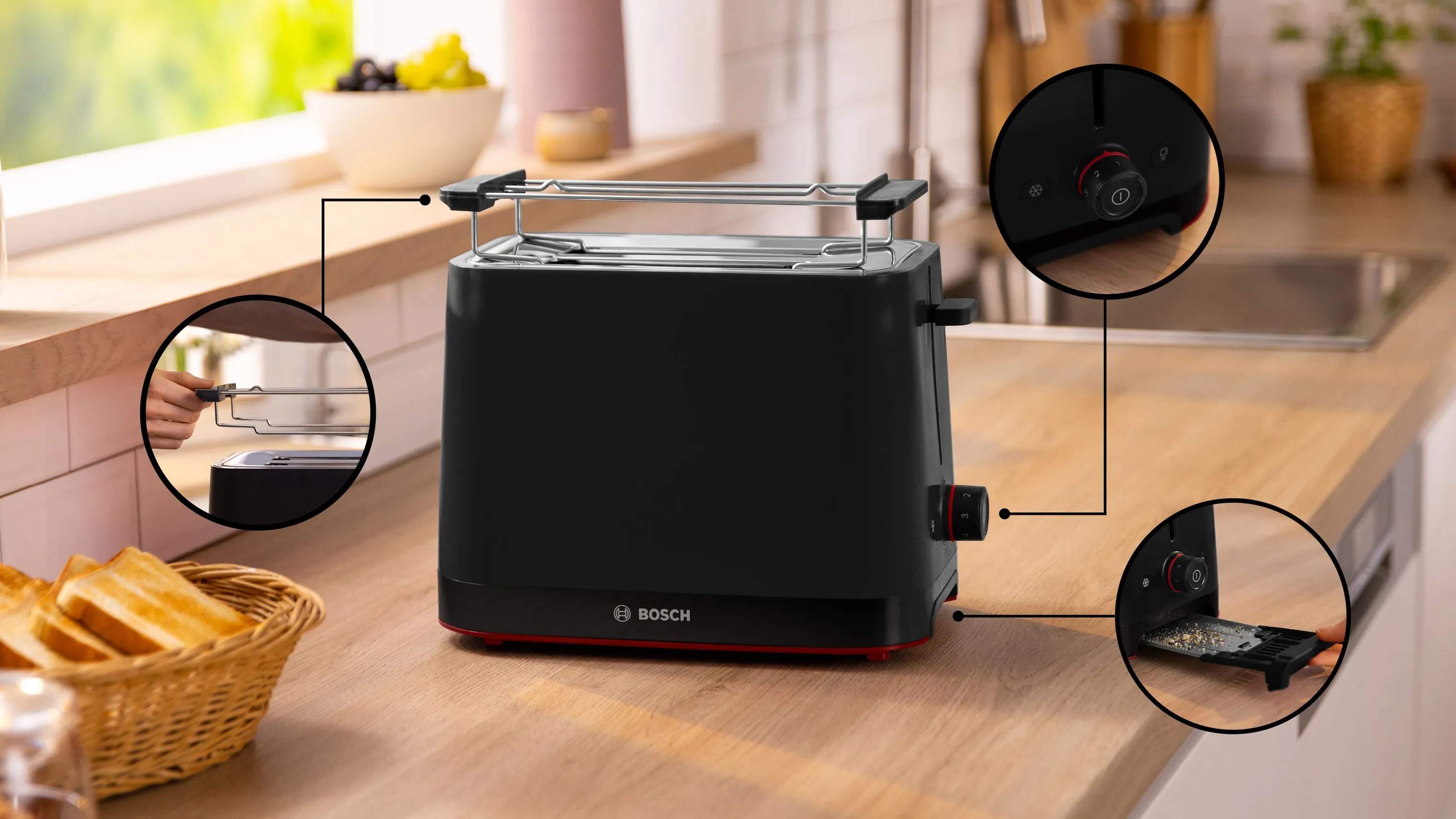 Bosch Brødristere MyMoment Brødrister i Sort, 2