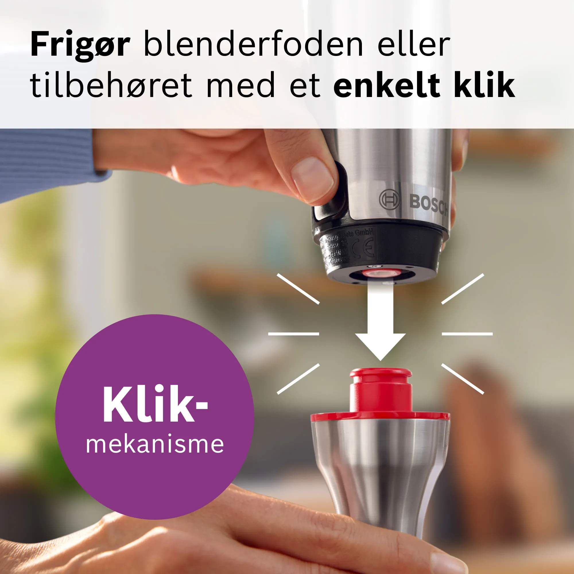 Bosch Stavblendere ErgoMaster MSM8M936 Stavblender i staal, 3