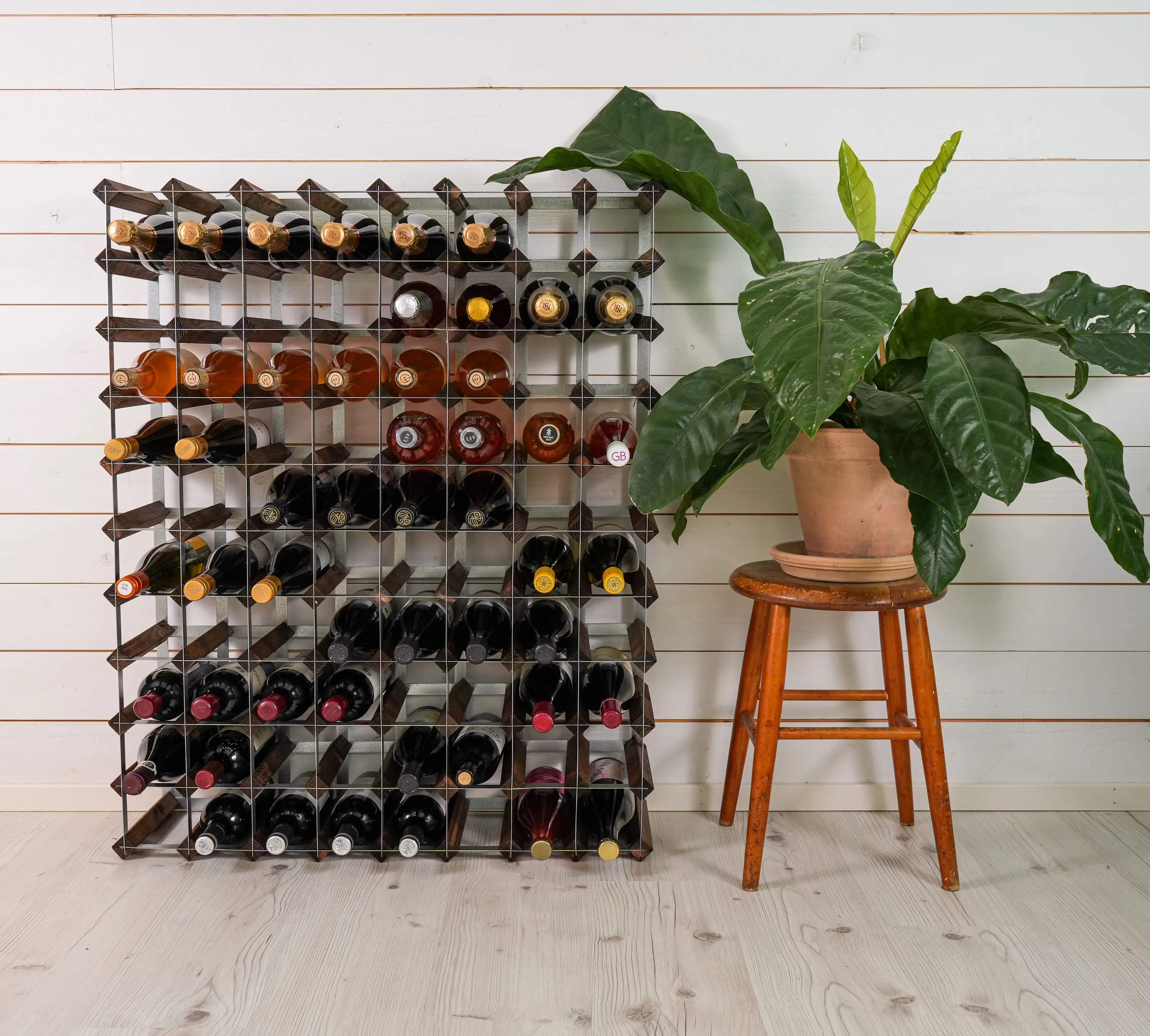 Traditional Wine Racks Vinreoler Vinreol i Mørk eg, 90 flasker, 2